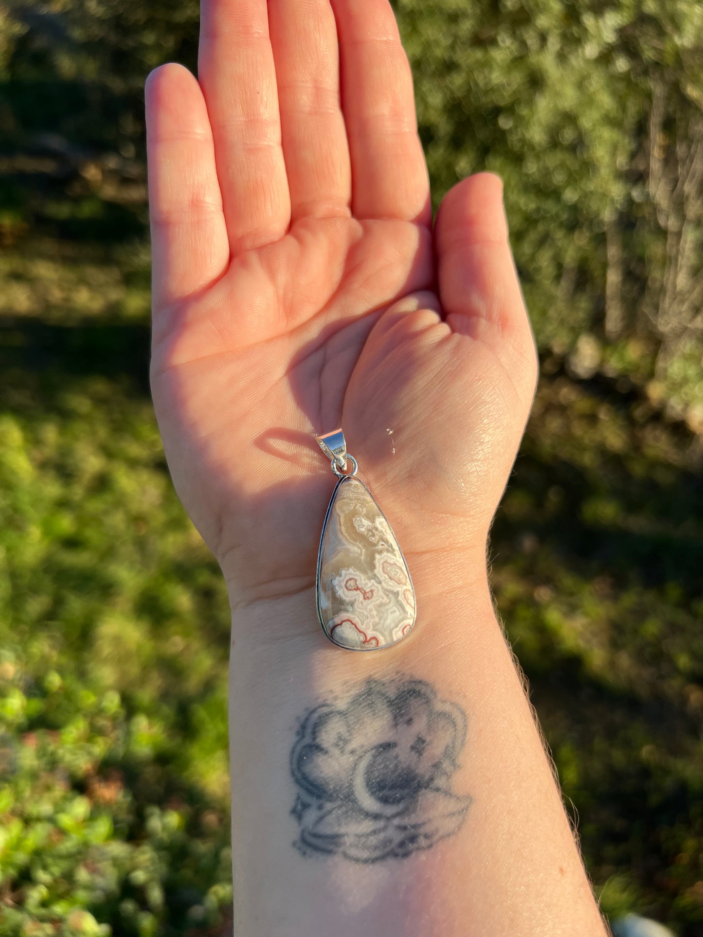 Pendentif en Agate Laguna du Mexique