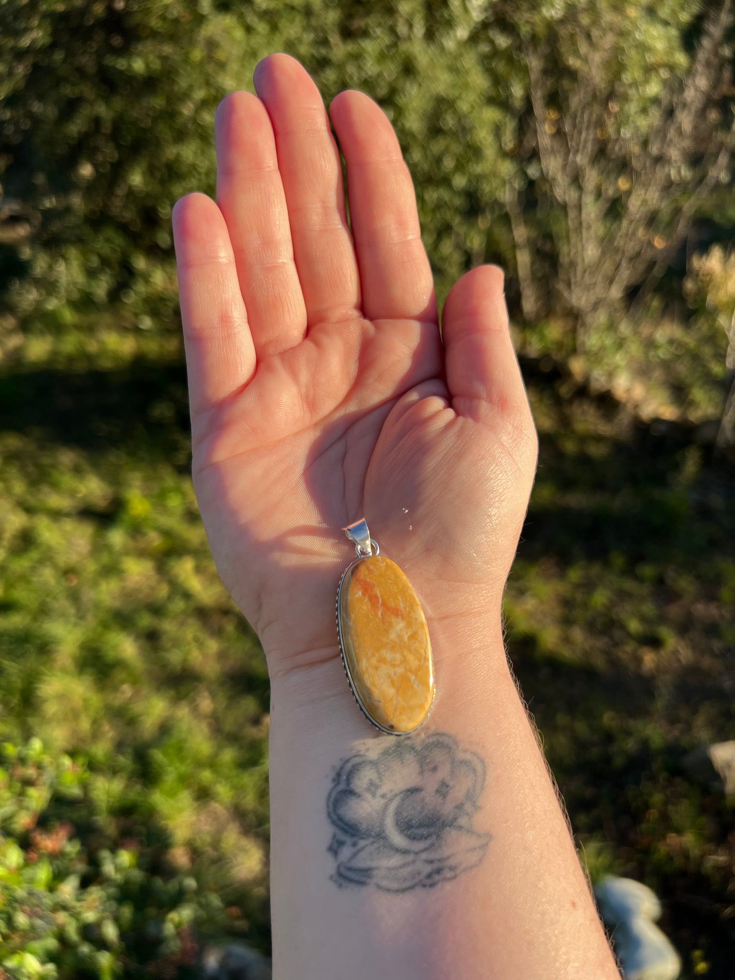 Pendentif en Jaspe jaune