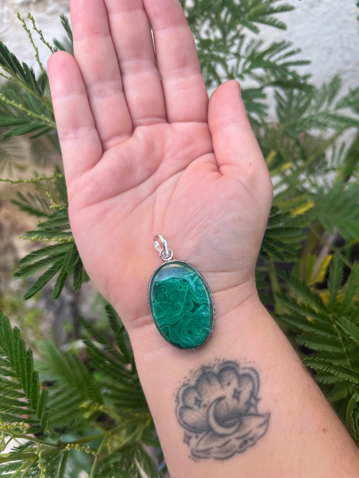 Pendentif en Malachite