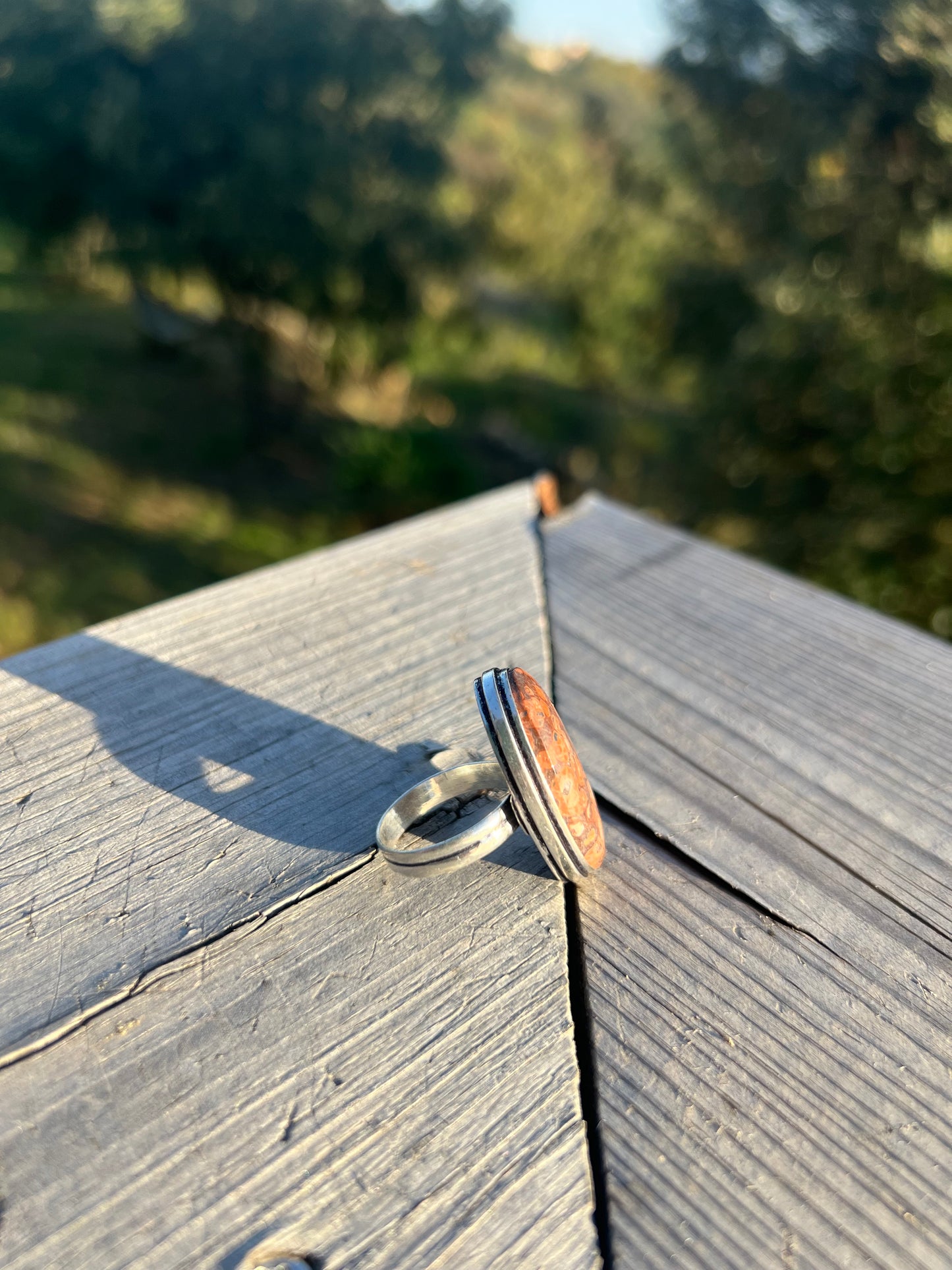 Bague en Jaspe orbiculaire taille 58