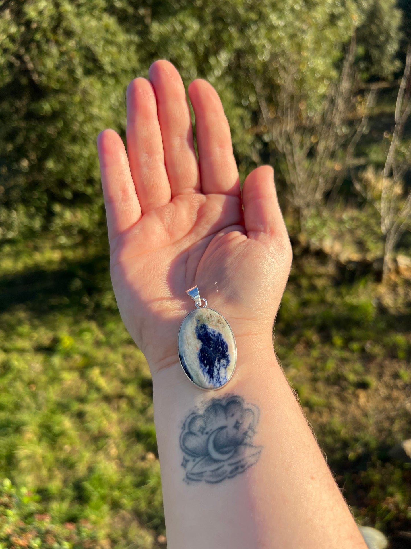 Pendentif en Sodalite
