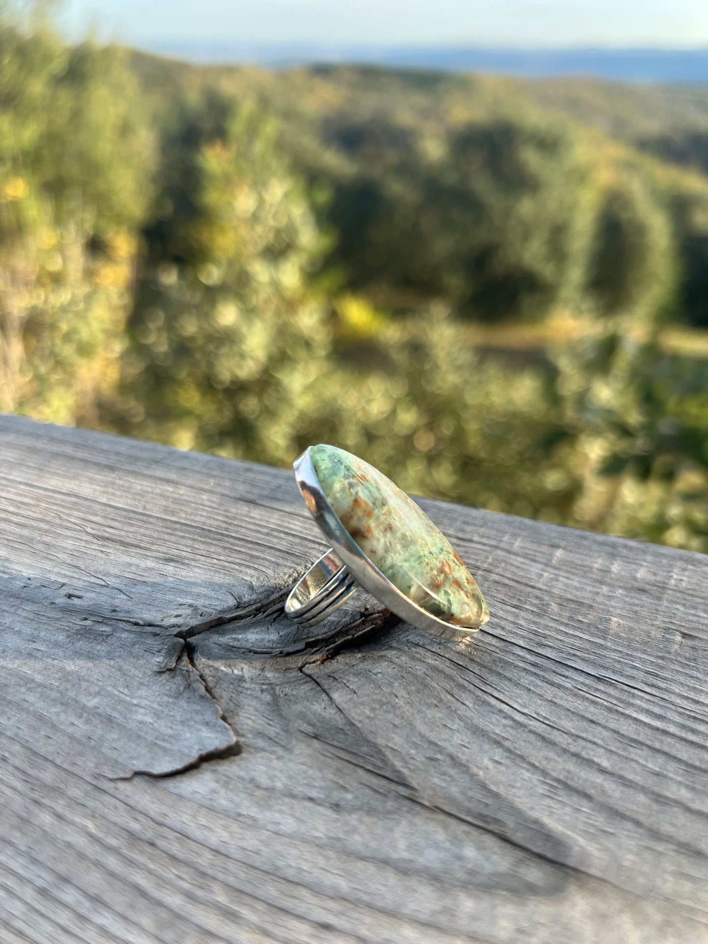 Bague en Lodolite - Quartz fantôme taille 53