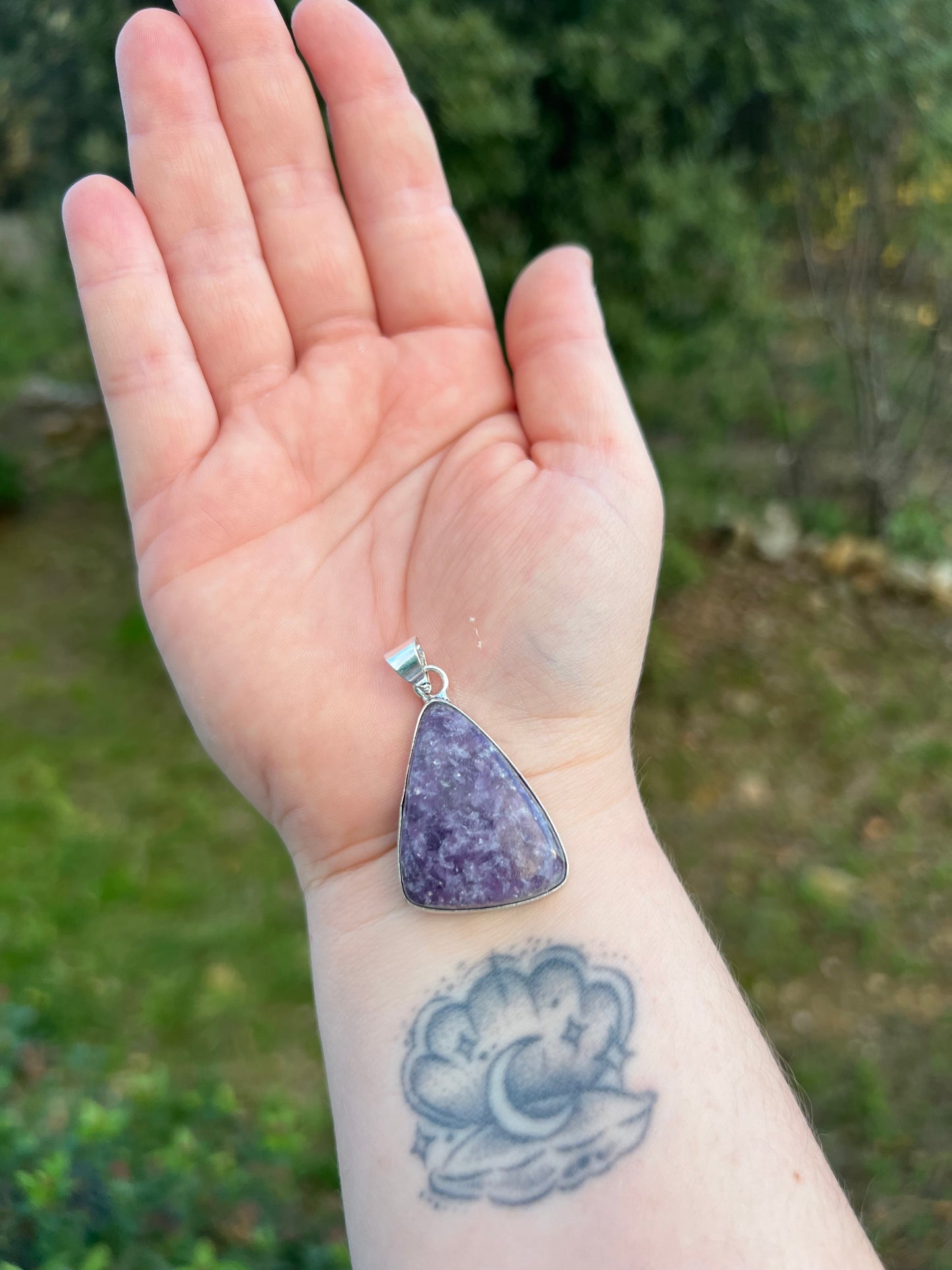 Pendentif en Lépidolite