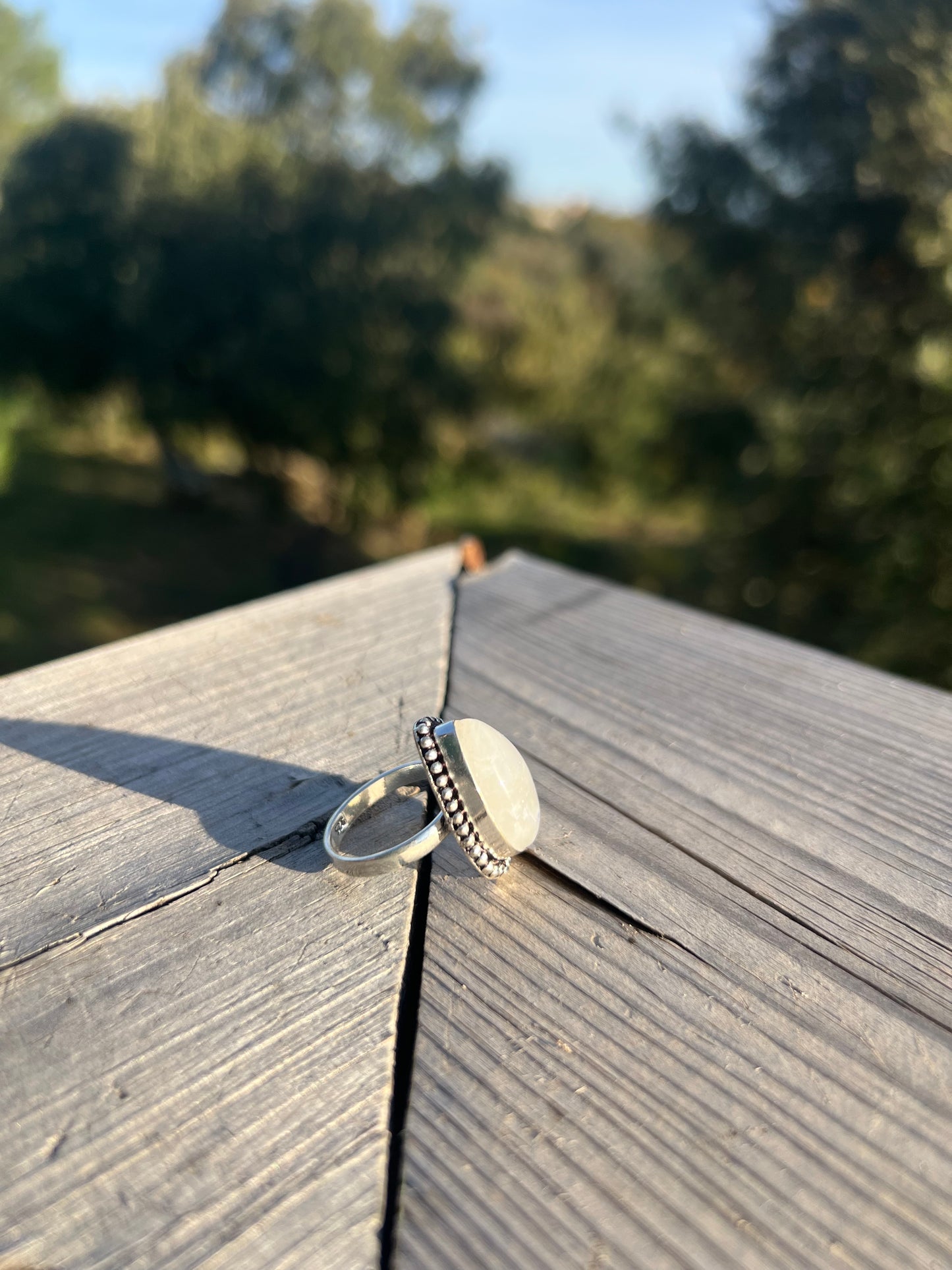 Bague en Pierre de Lune taille 54