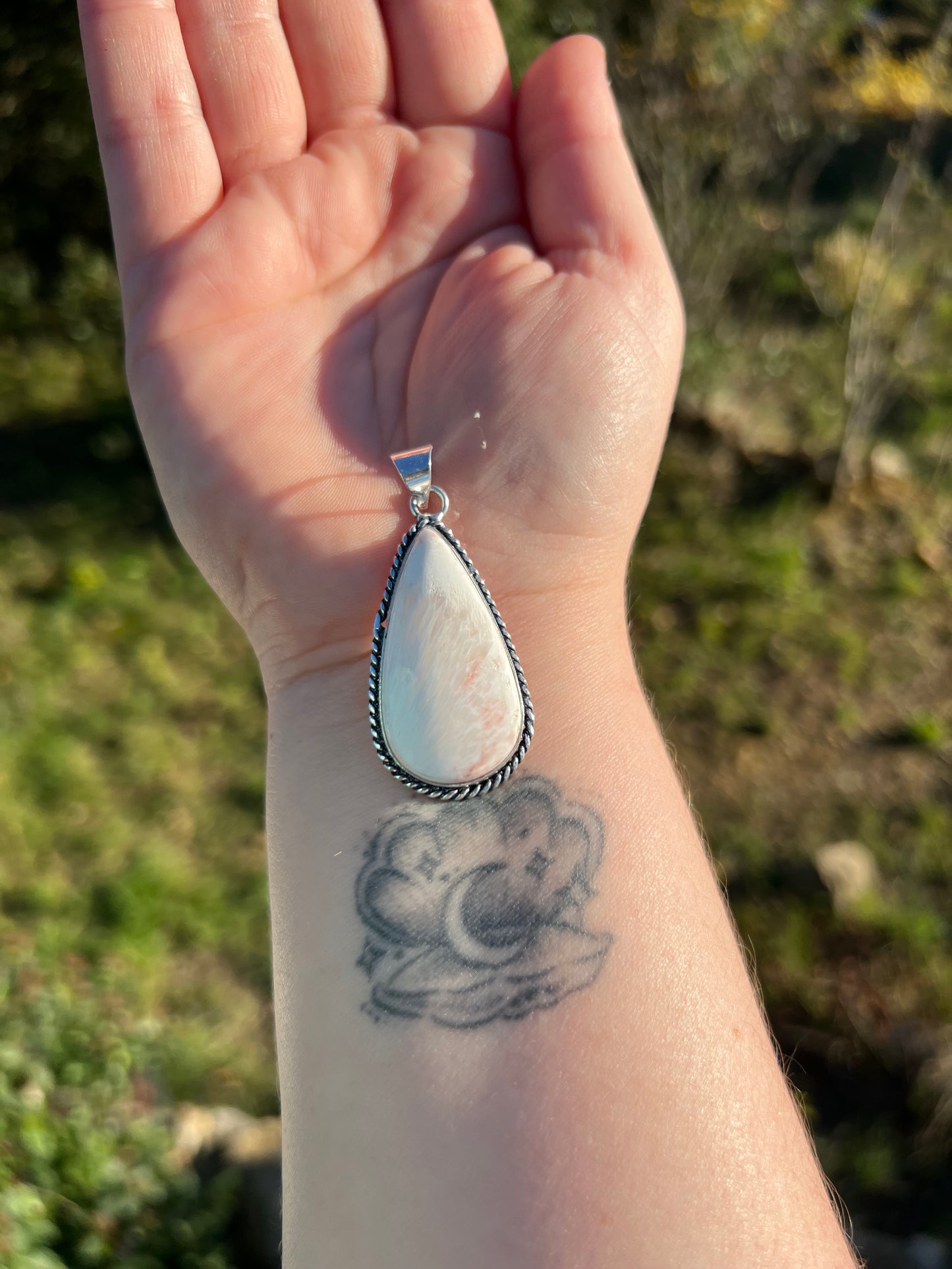 Pendentif en Scolécite