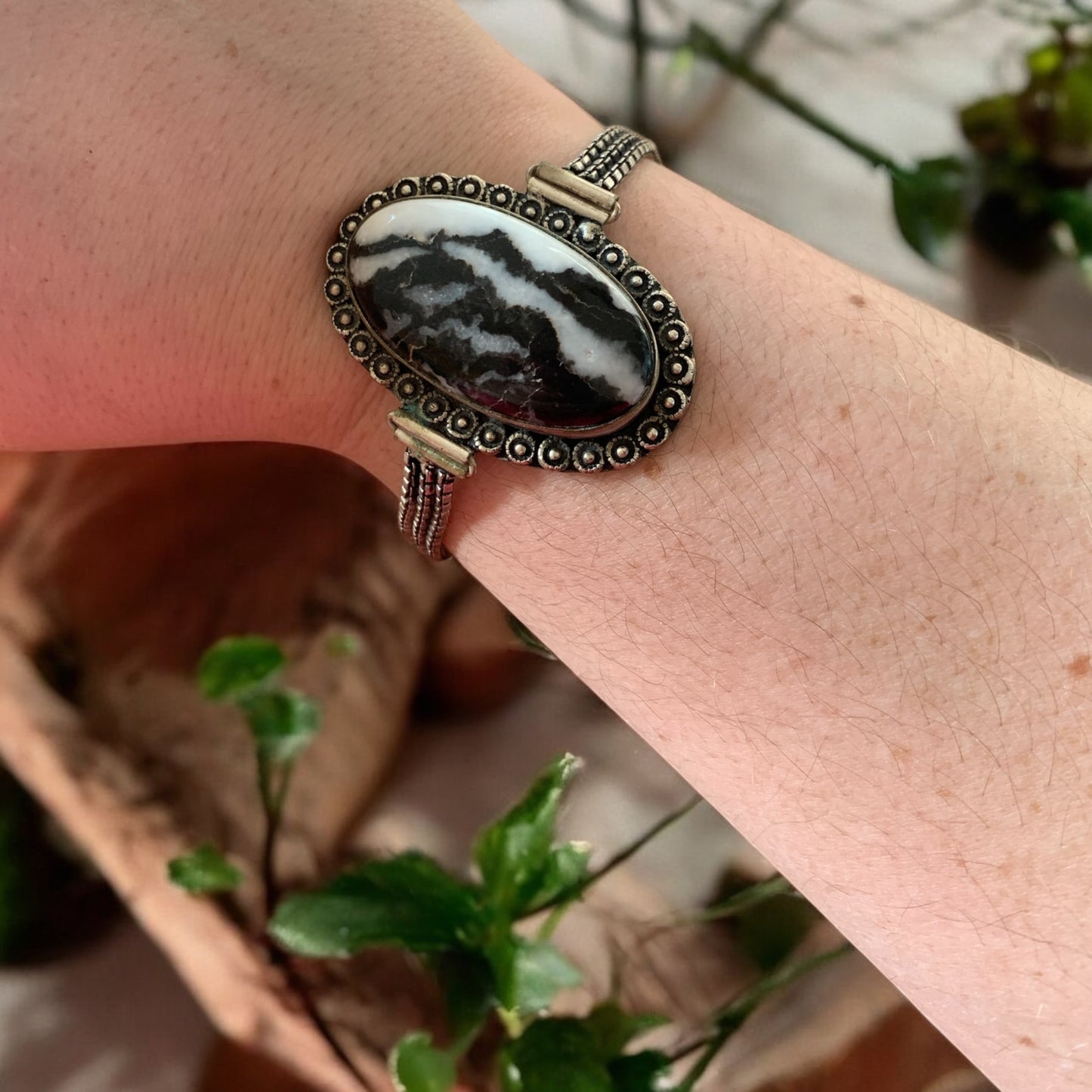Bracelet en Jaspe Zèbre