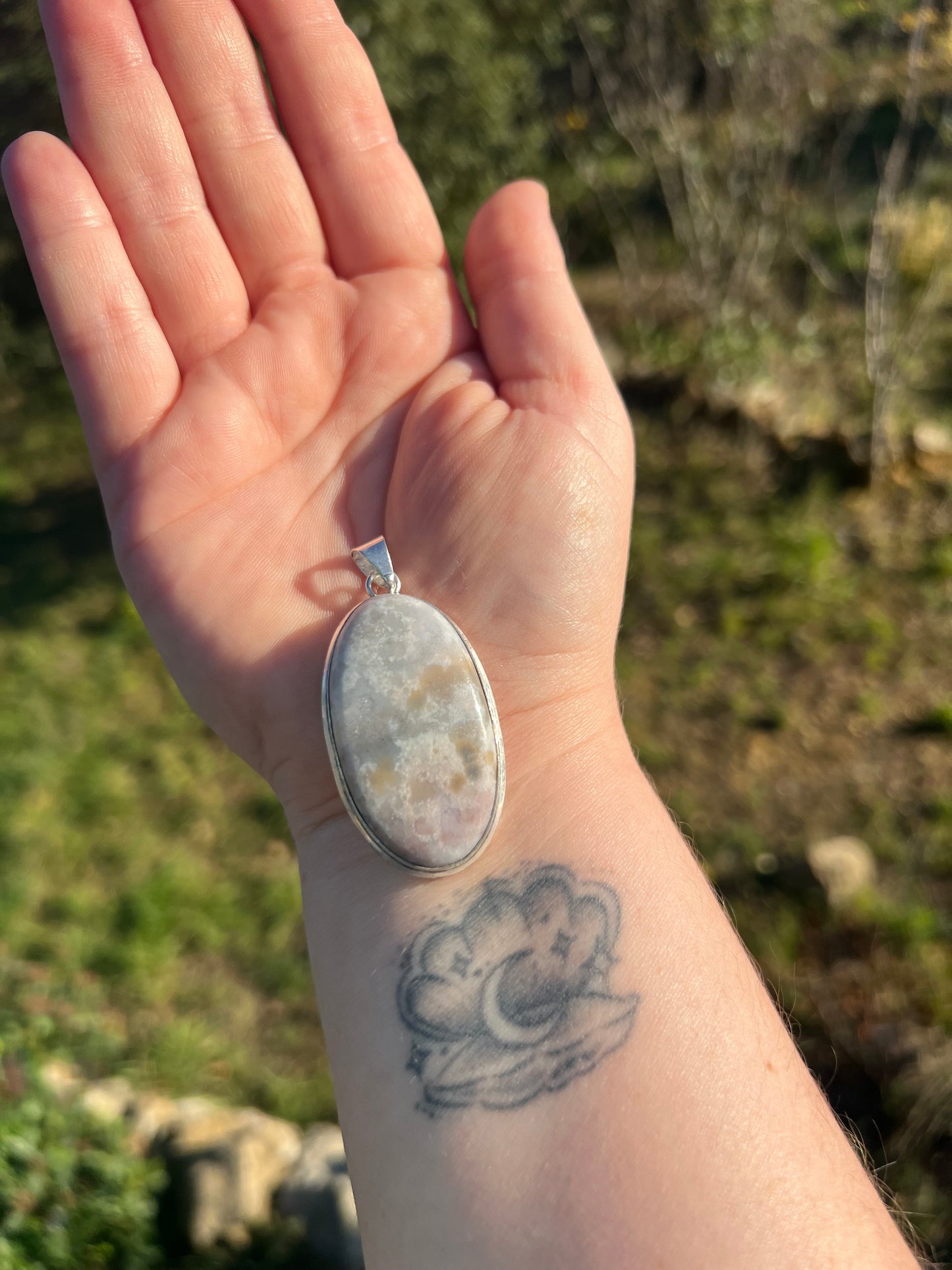 Pendentif en Jaspe Océan