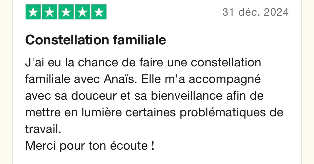 Constellations Familiales séance individuelle avec Cristaux