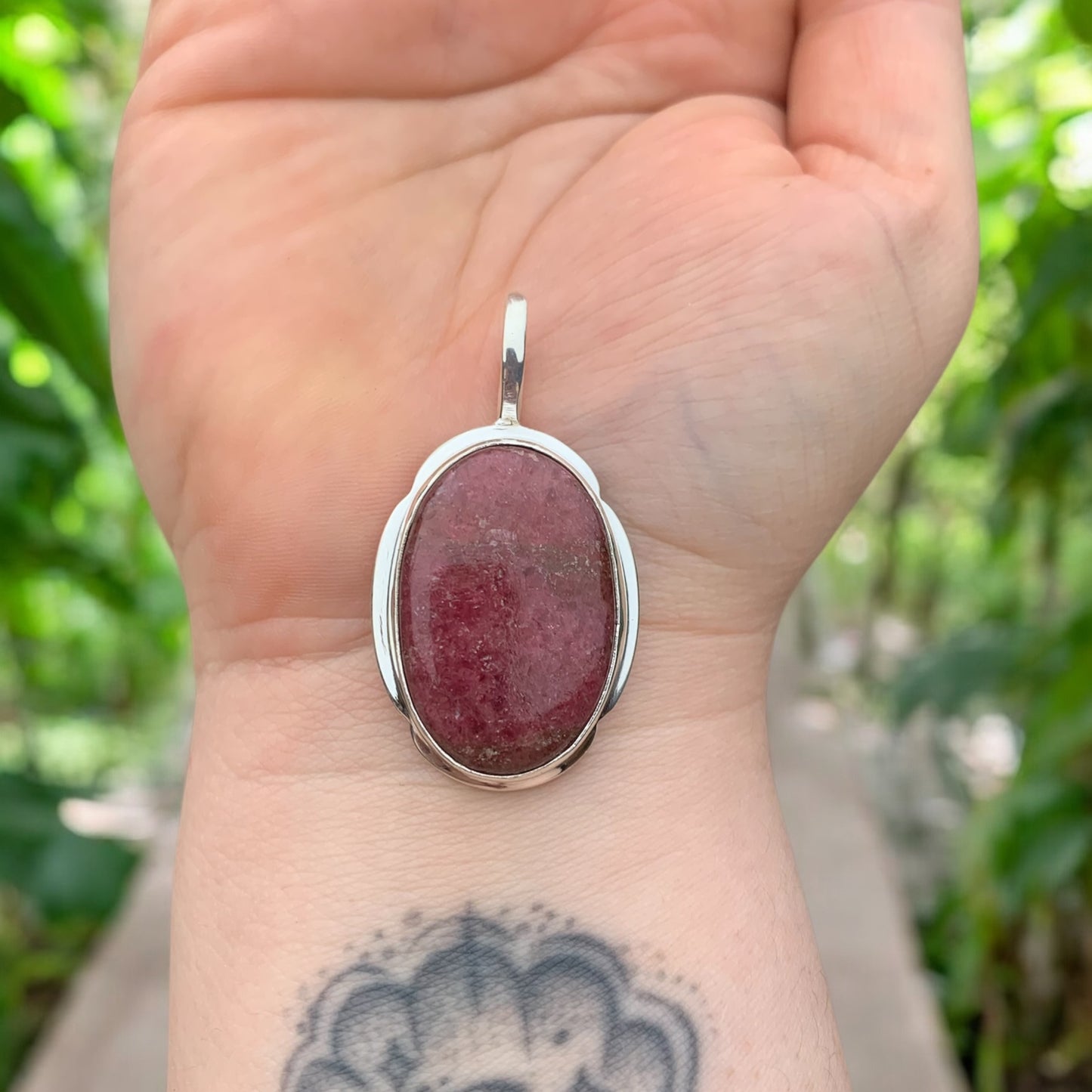Pendentif en Rhodonite