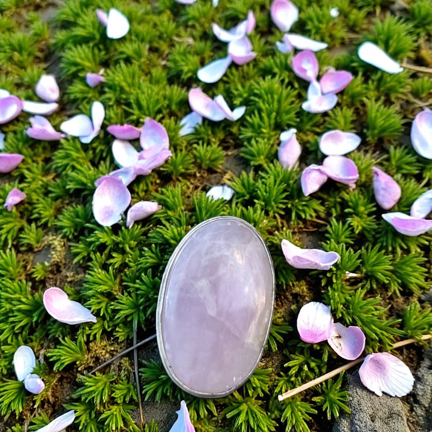 Bague en Kunzite rose taille 56