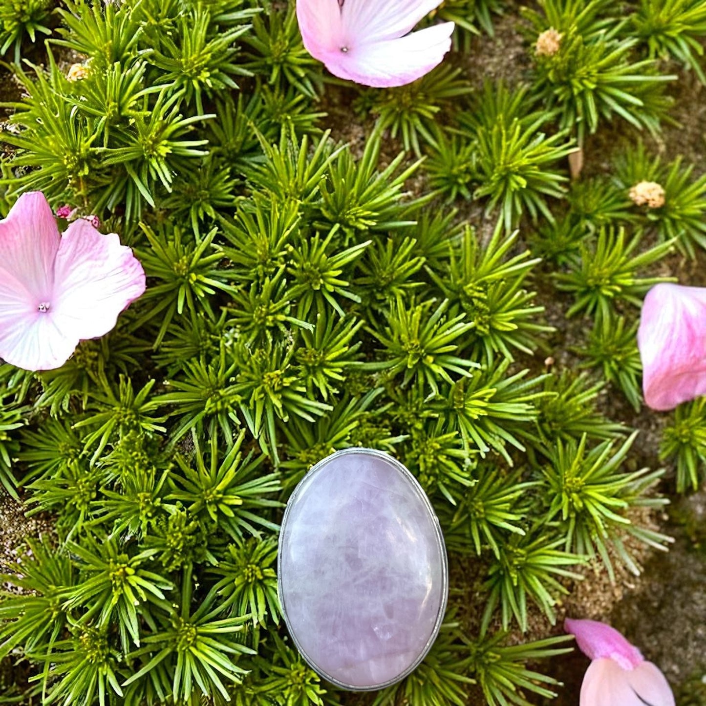 Bague en Kunzite rose taille 56