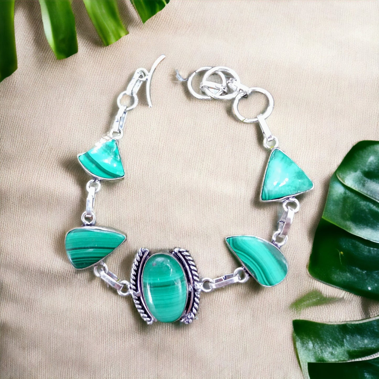 Bracelet en Malachite