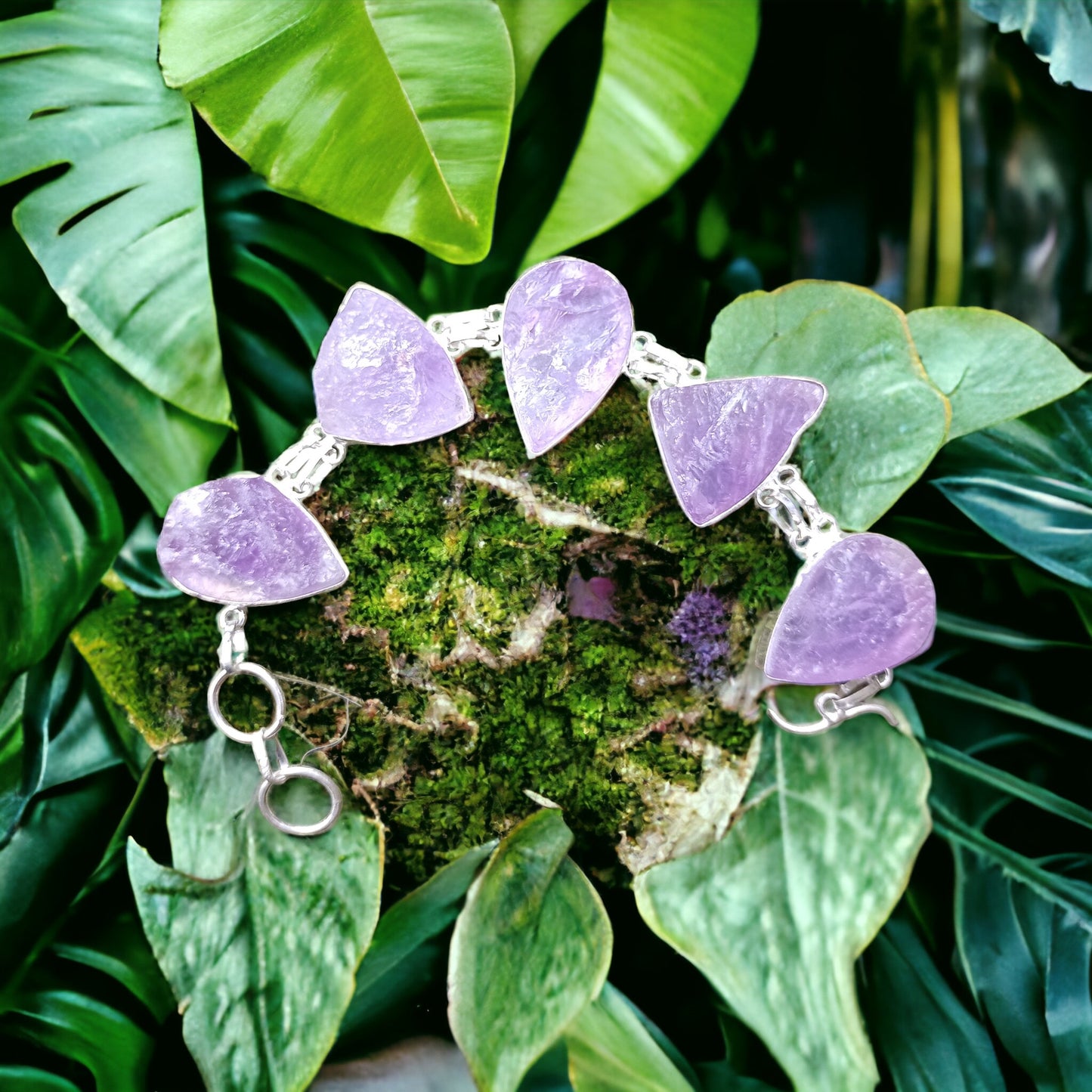 Bracelet en Améthyste brute