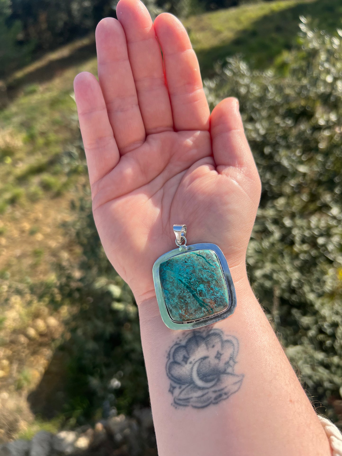 Pendentif en Chrysocolle