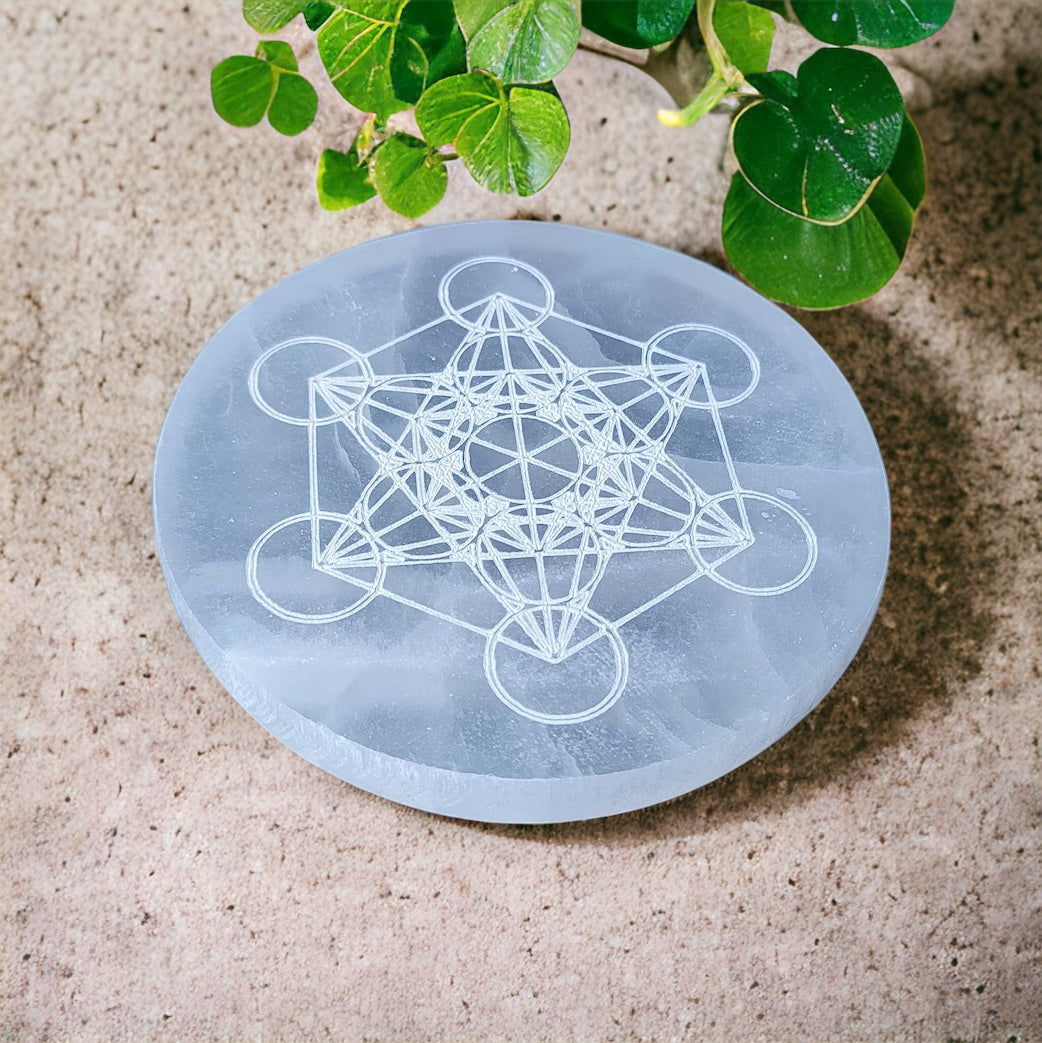 Metatron's Plaque in Selenite