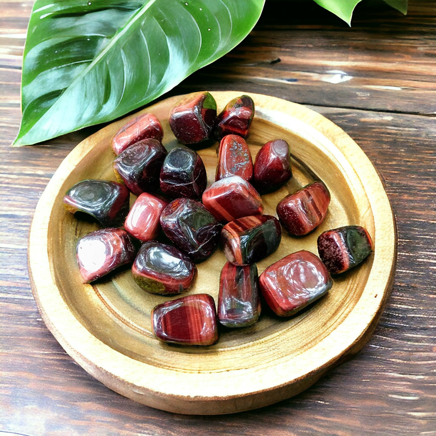 Bull's Eye Tumbled Stone