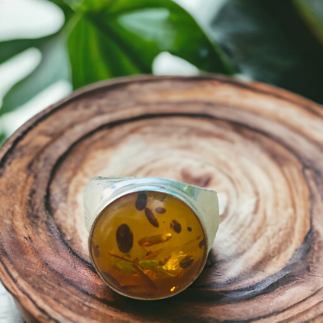 Amber ring size 57