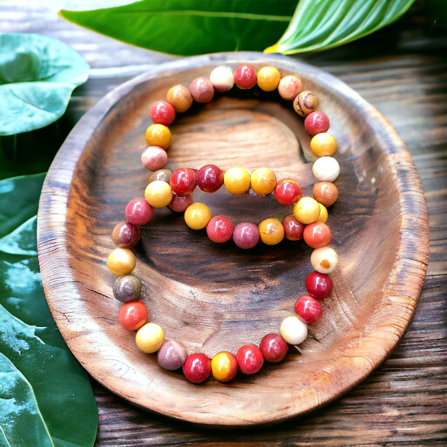 Bracelet en Jaspe Mokaïte 8mm