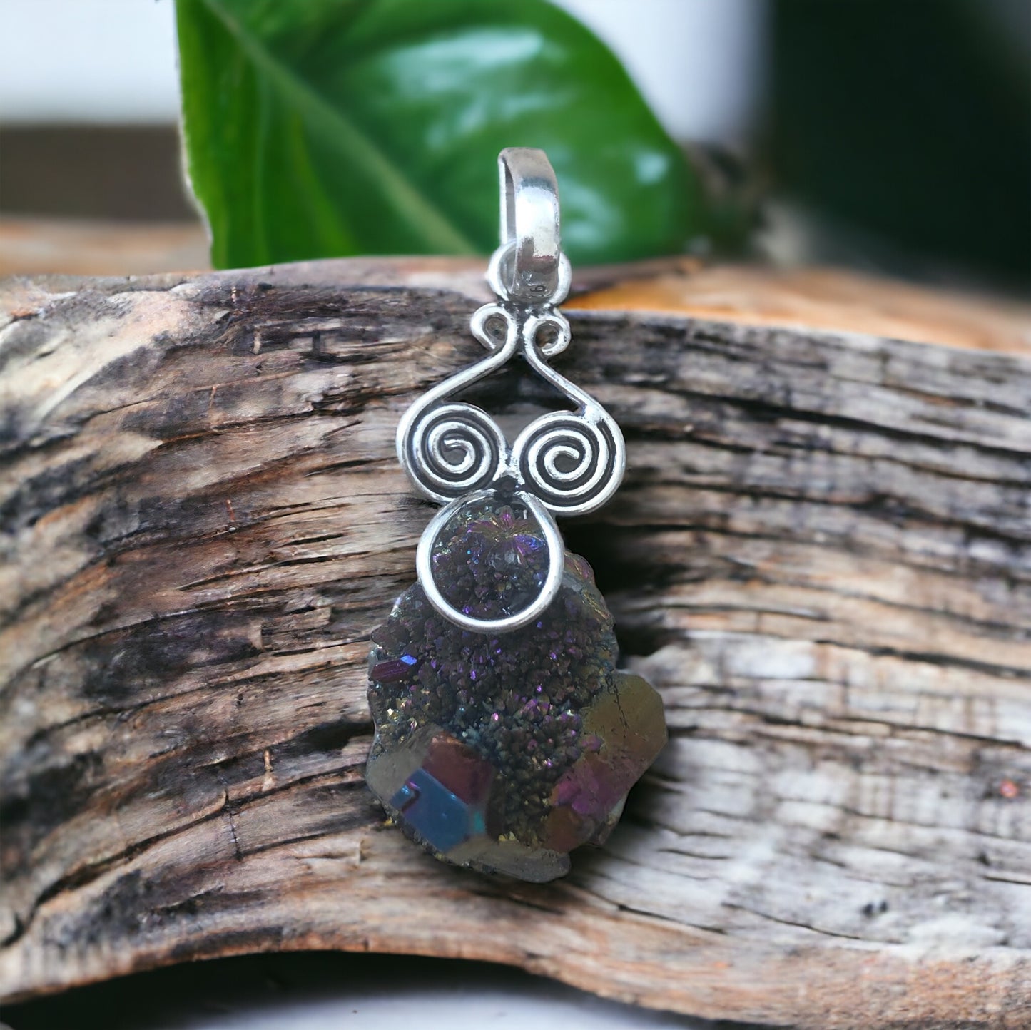 Pendentif Quartz Titane
