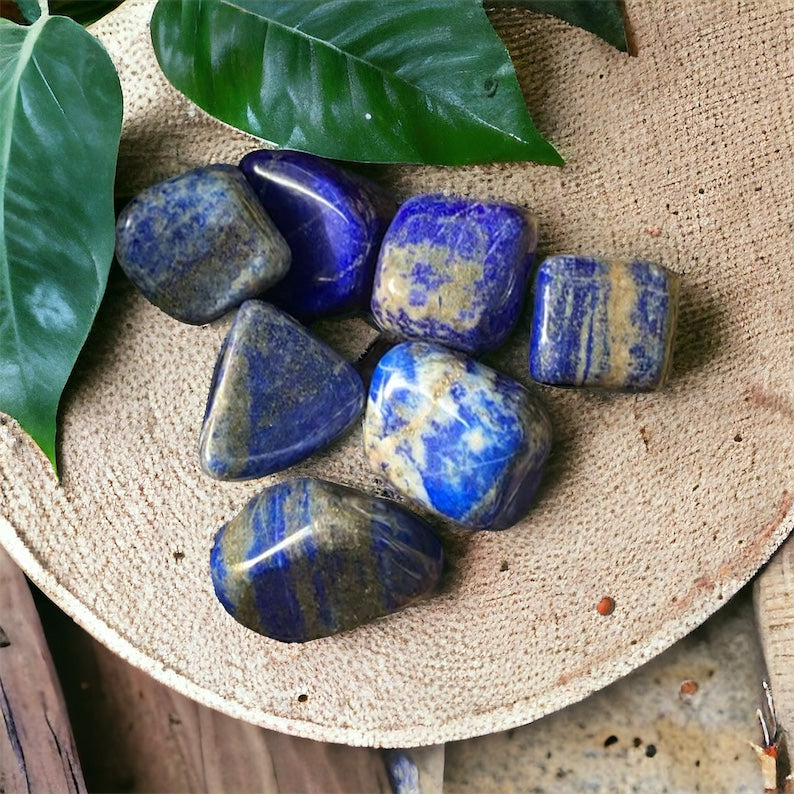Lapis Lazuli tumbled stone size L