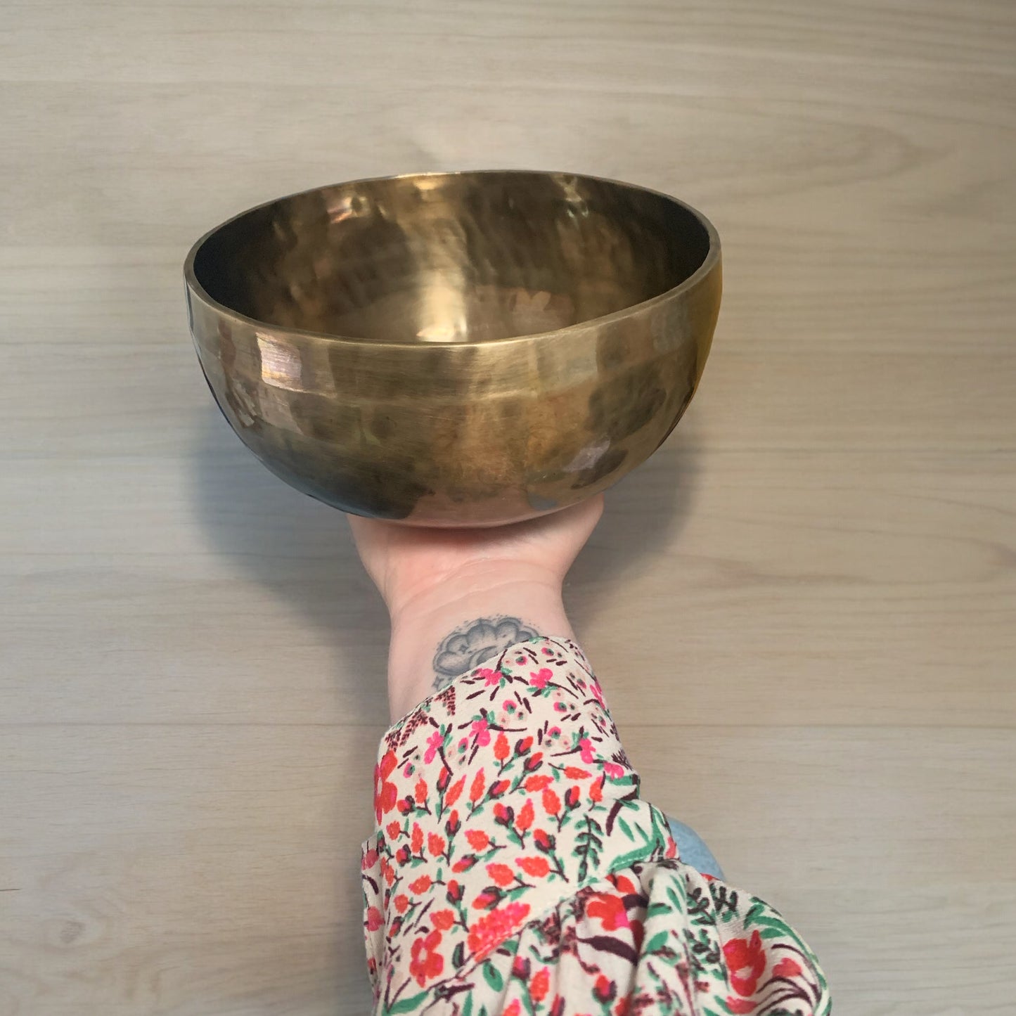 Tibetan singing bowl flower of life 20 cm