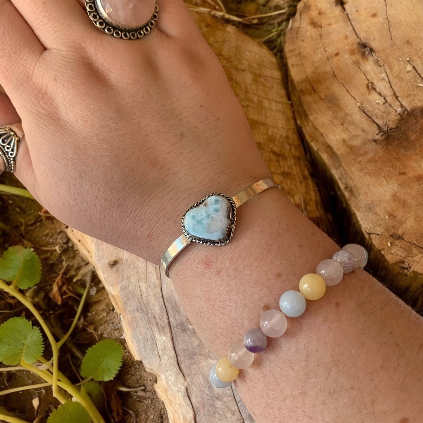 Bracelet - Jonc en Larimar