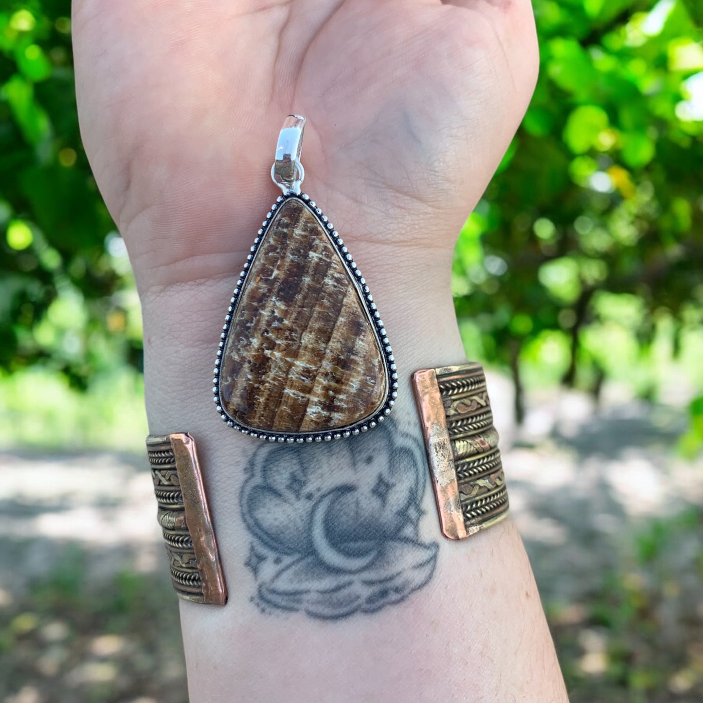 Pendentif en Aragonite