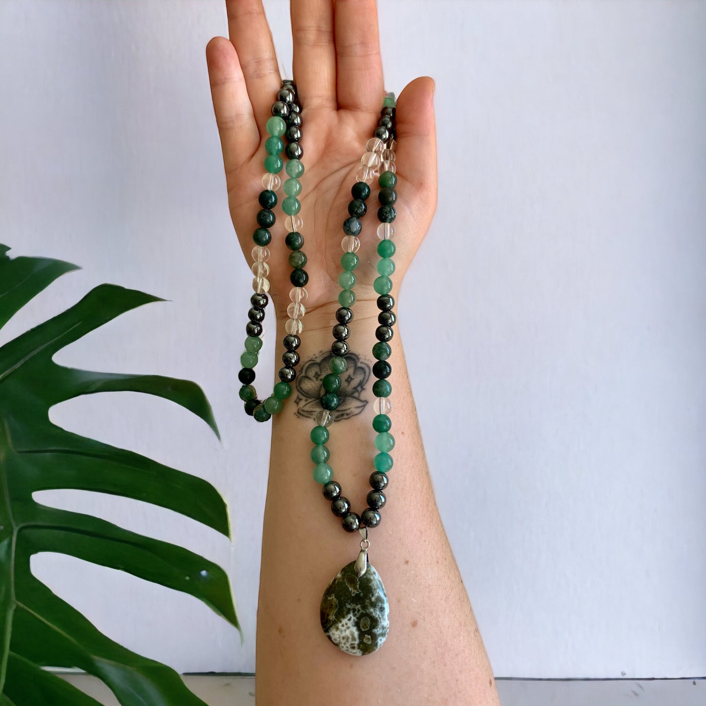 Handmade mala connection to nature & anchoring