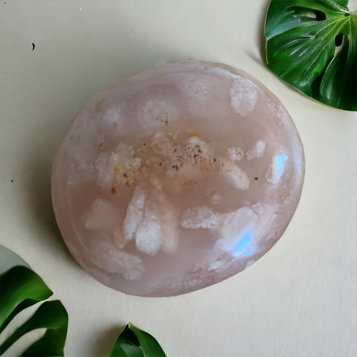 Cherry Blossom Agate Pebble