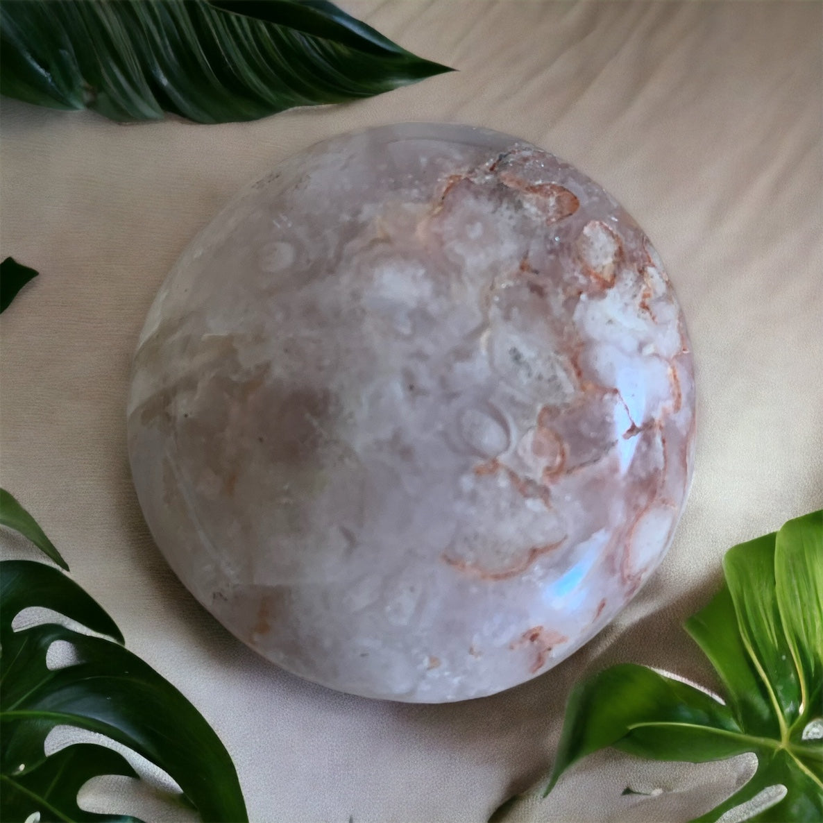Cherry Blossom Agate Pebble