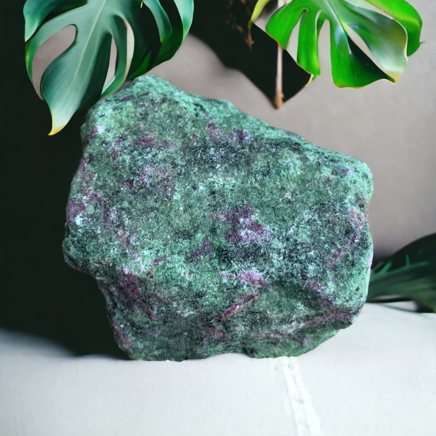 Raw Ruby-Zoisite Block