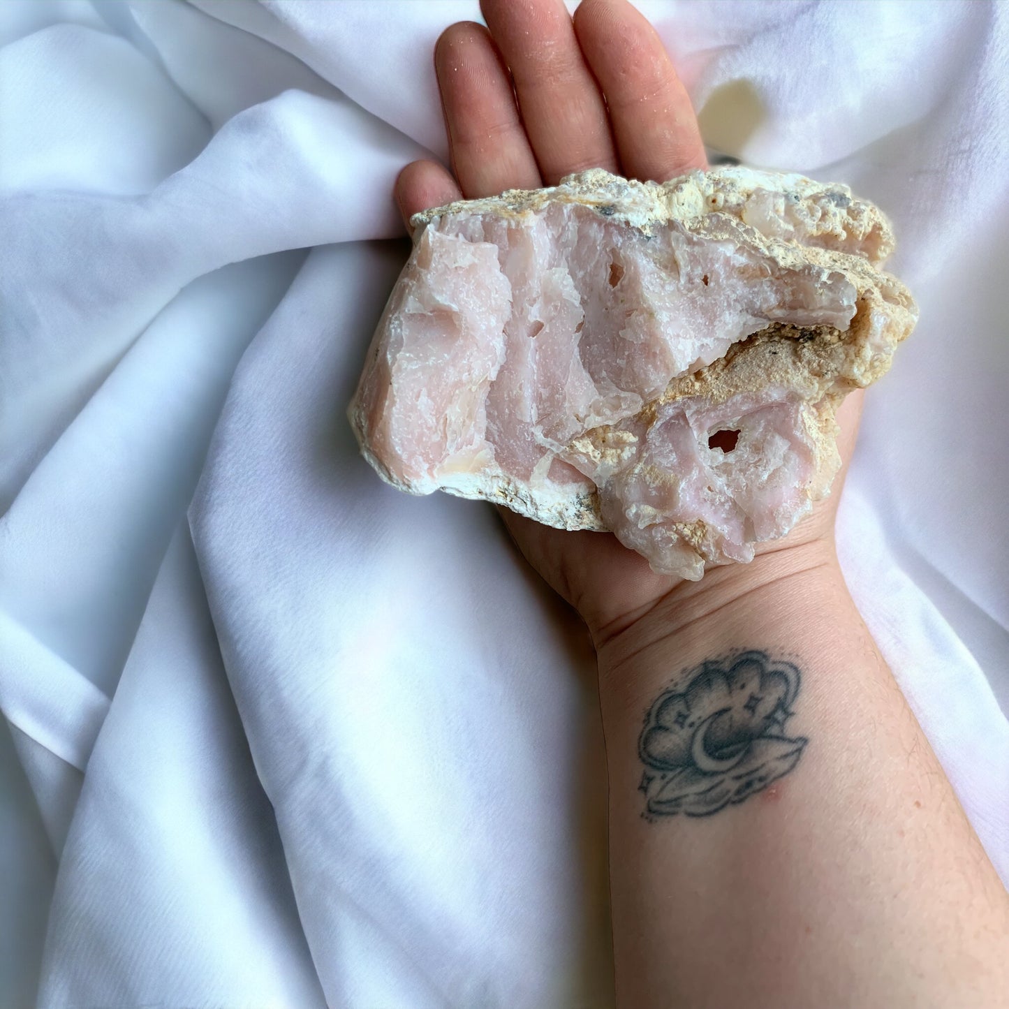 Raw stone in Pink Opal from the Andes