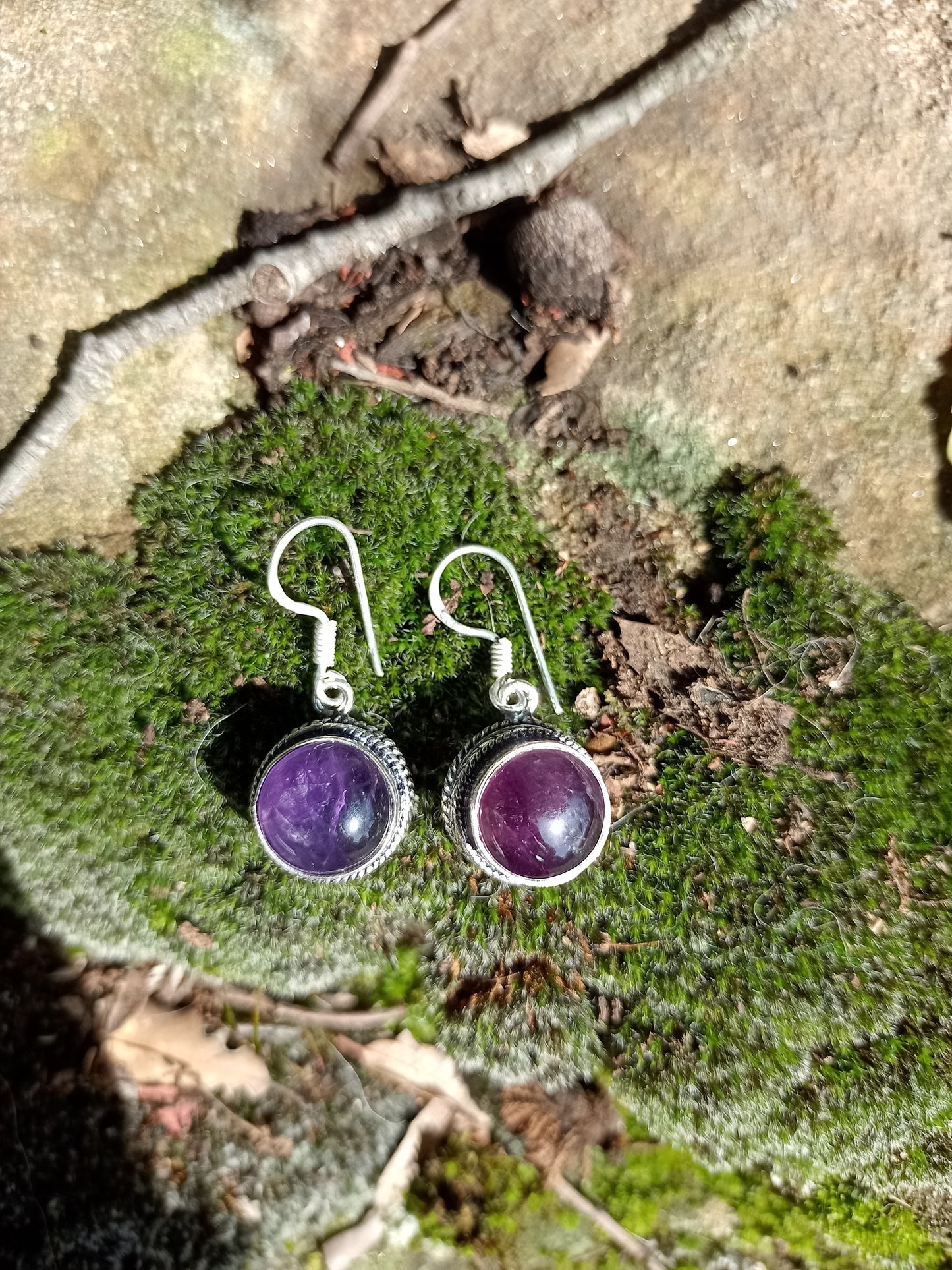 Boucles d’oreilles en Améthyste