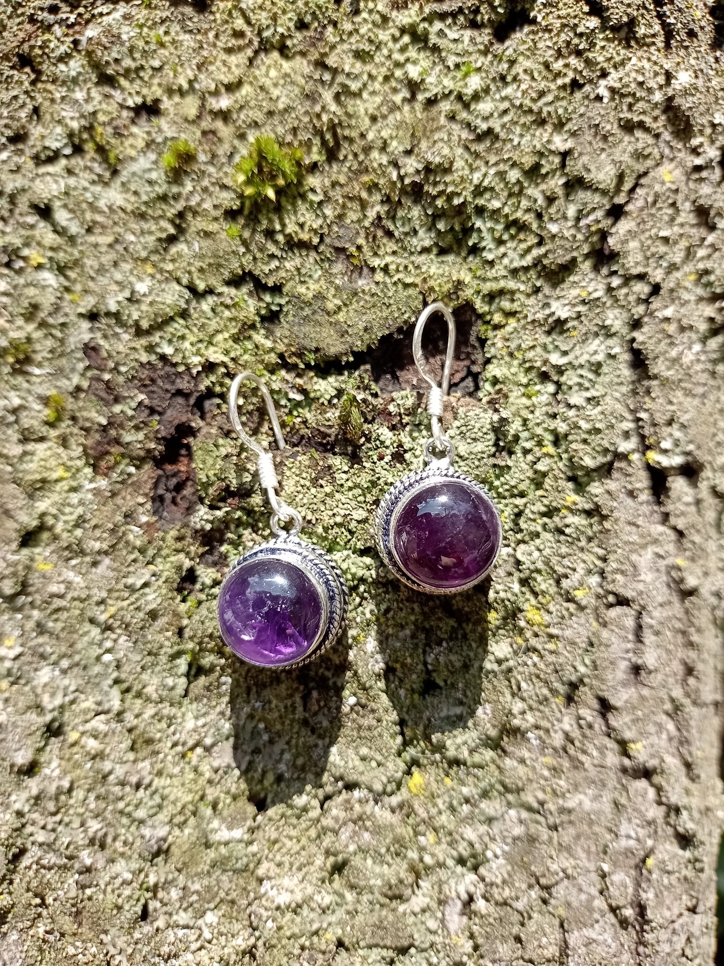 Boucles d’oreilles en Améthyste