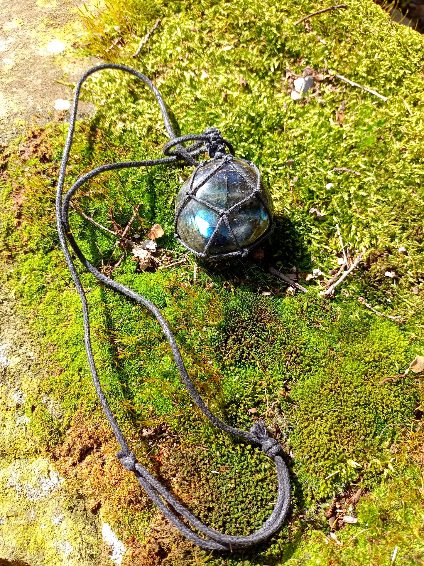 Labradorite Cord & Pendant