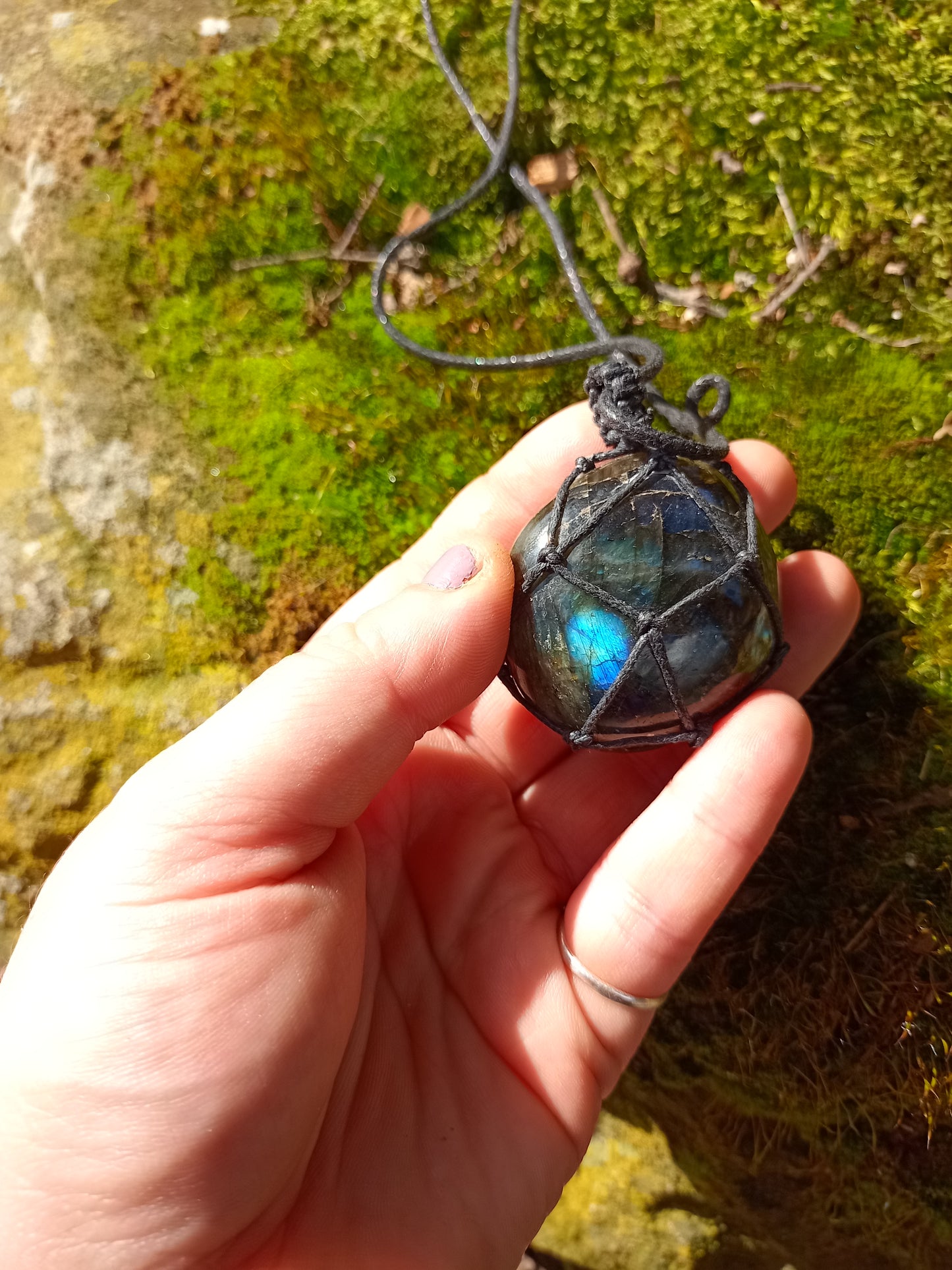 Labradorite Cord & Pendant