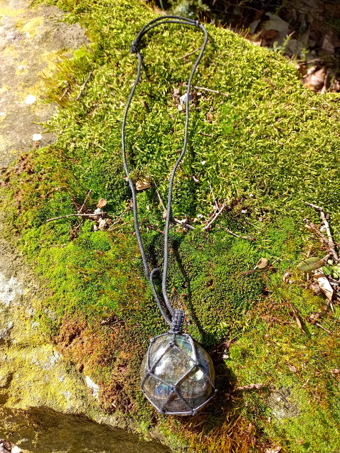 Labradorite Cord & Pendant