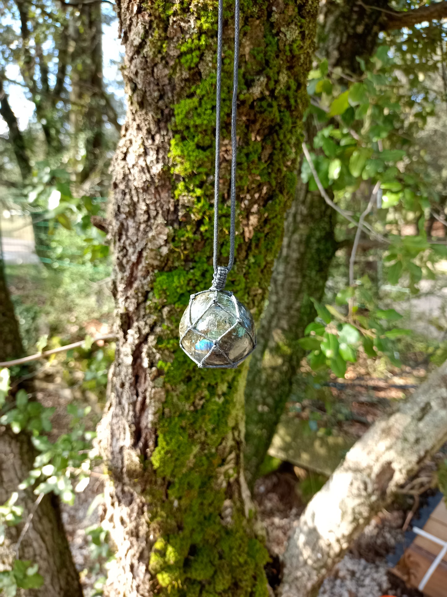 Labradorite Cord & Pendant