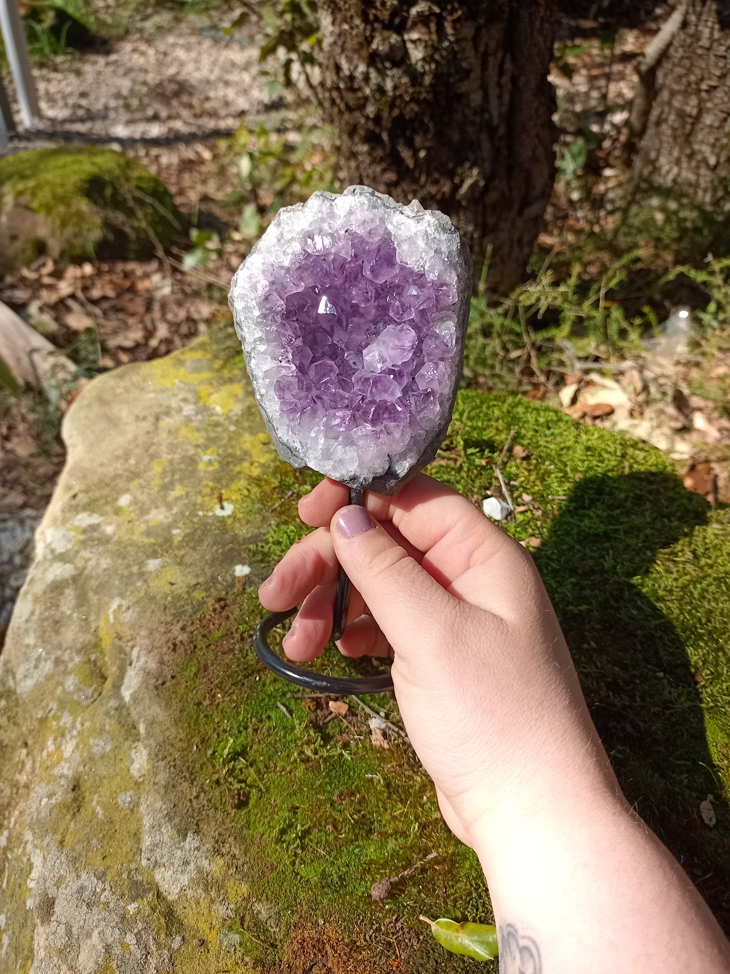 Amethyst Druse on Base