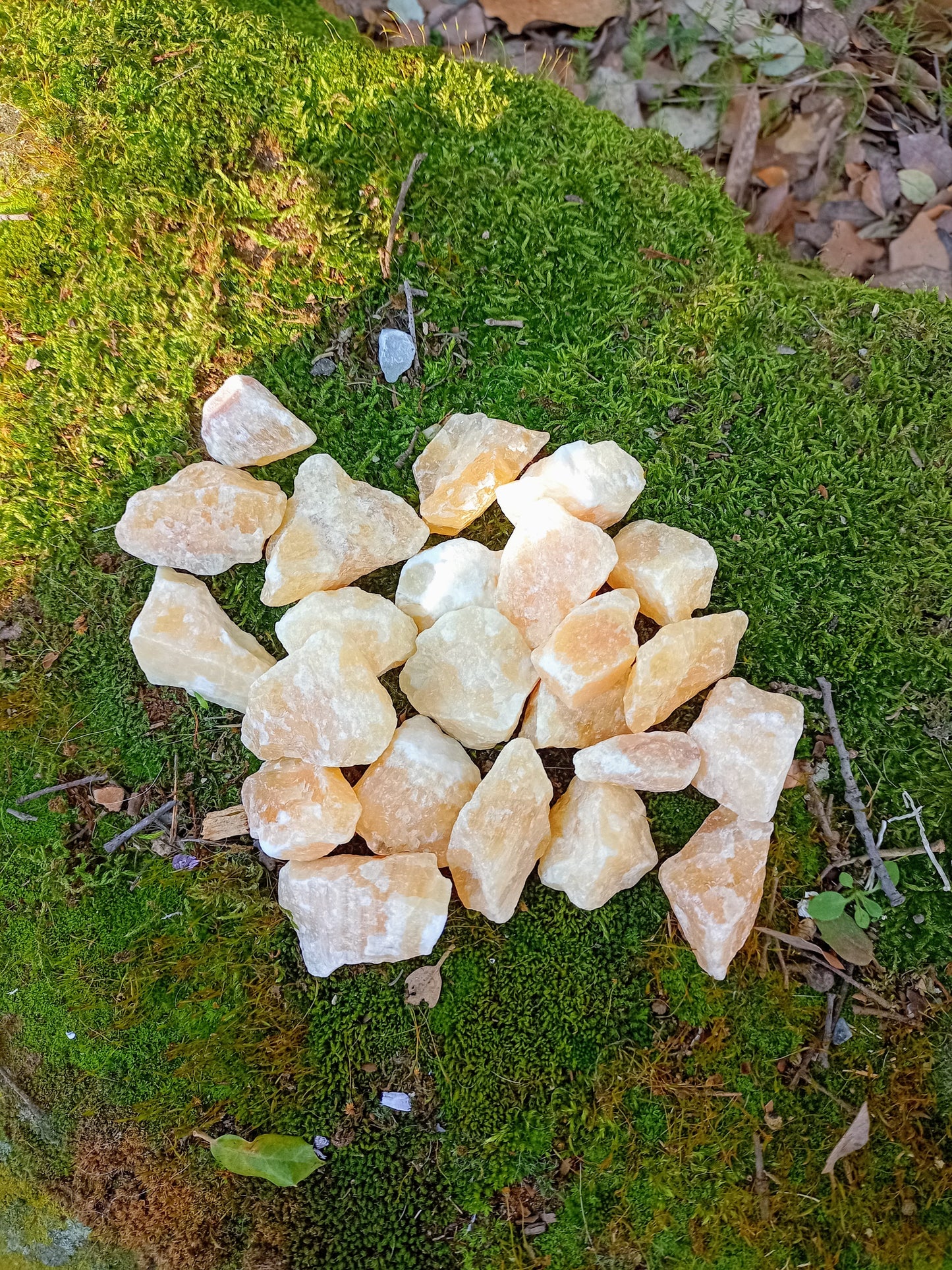 Yellow Calcite Rough Stone - Honey
