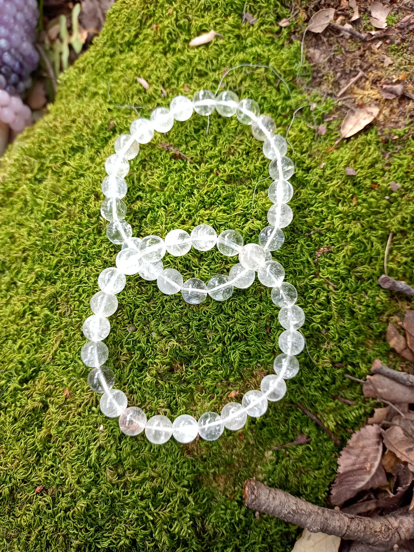 Rock Crystal Bracelet - Transparent Quartz 8mm