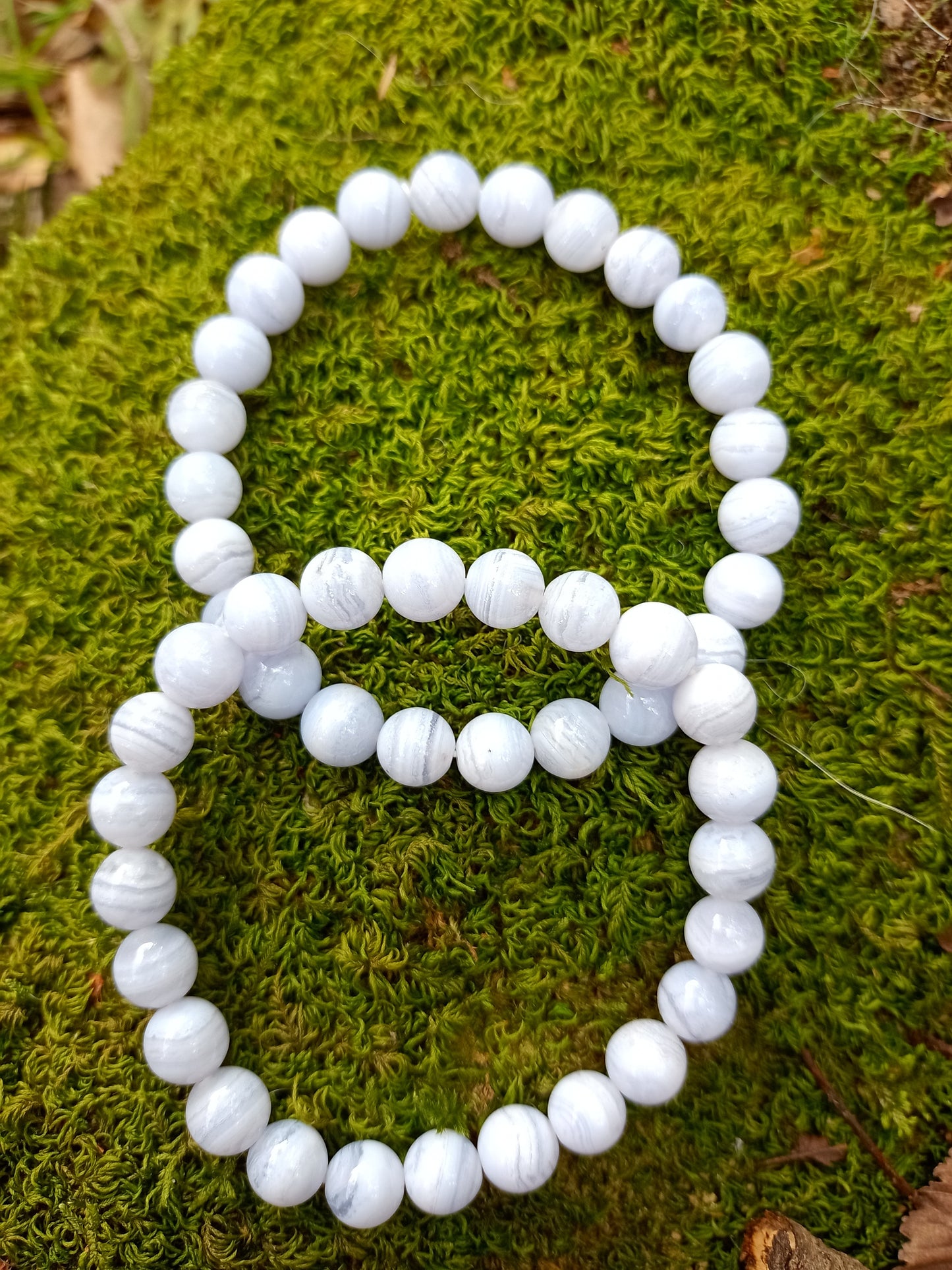 Bracelet en Calcédoine 8mm