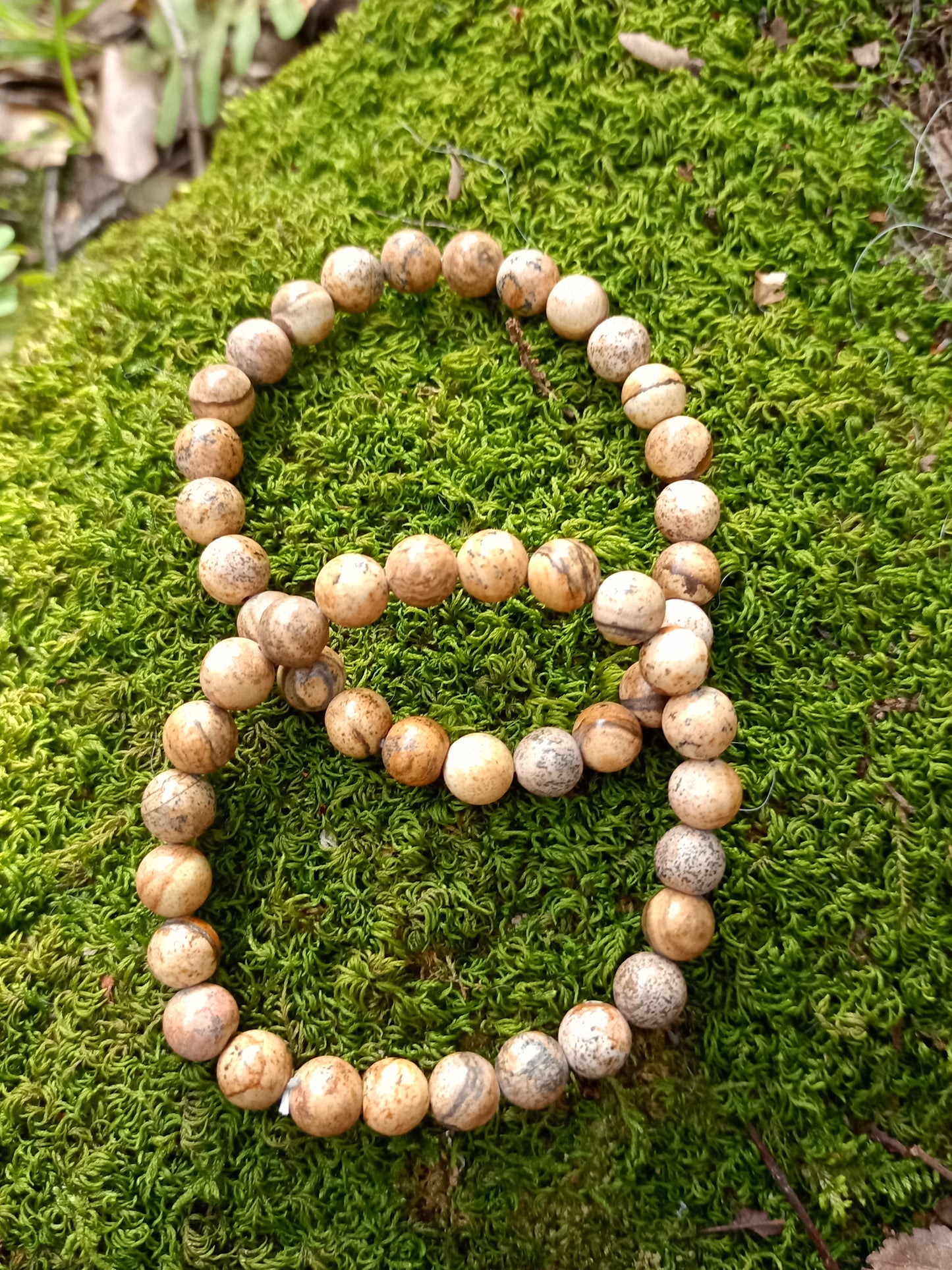 8mm Landscape Jasper Bracelet