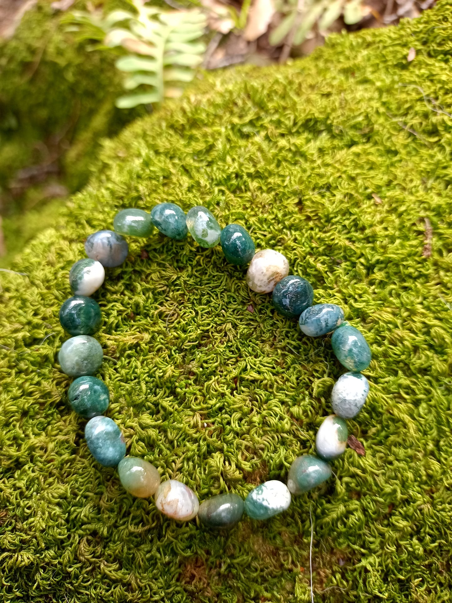 Bracelet en Agate Mousse