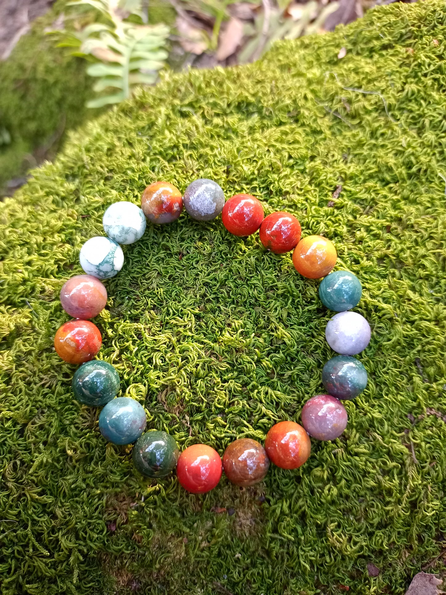 Bracelet en Agate Indienne 10mm