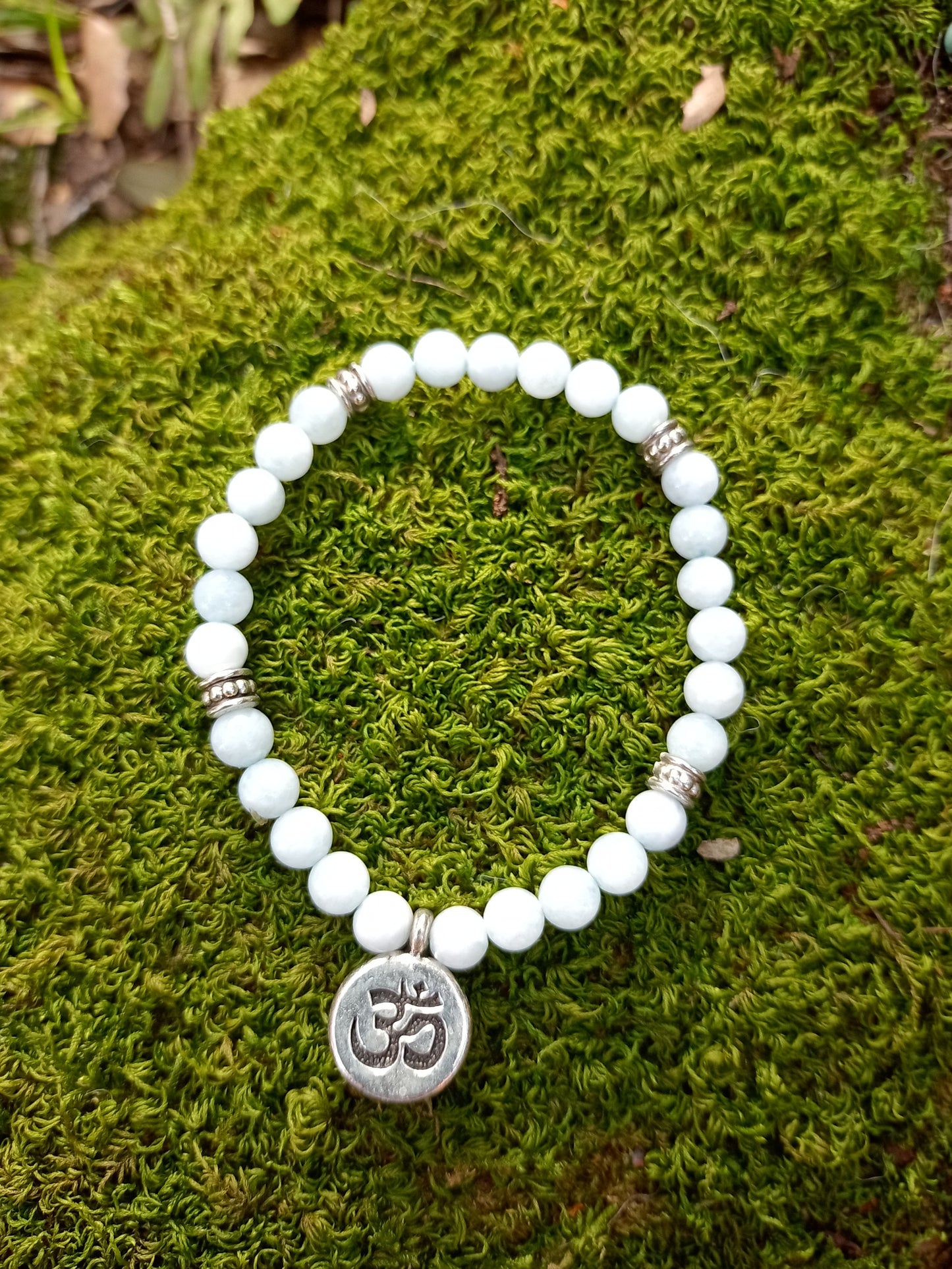 Bracelet en Aigue Marine 6mm