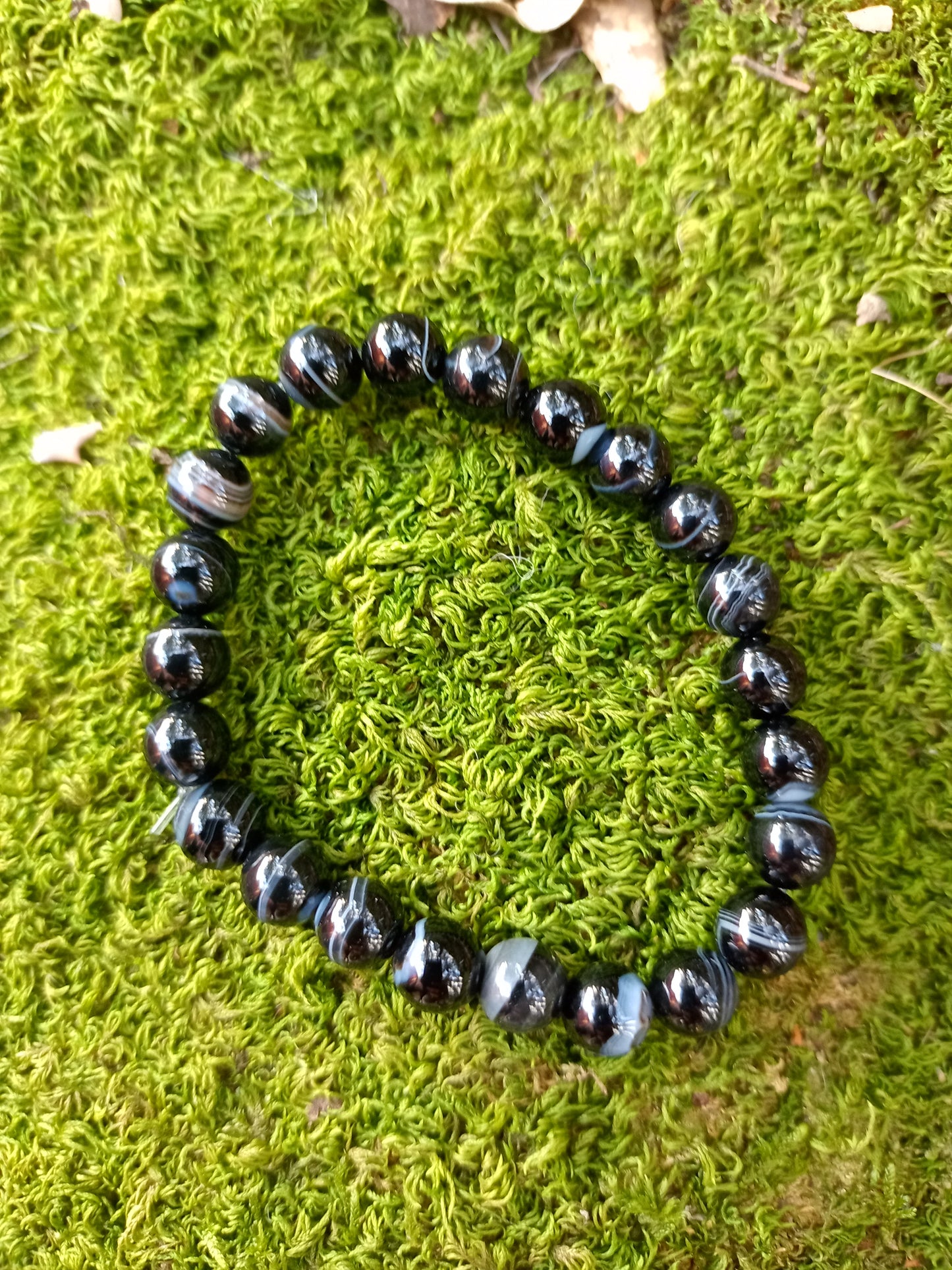 Black Agate Bracelet 8mm