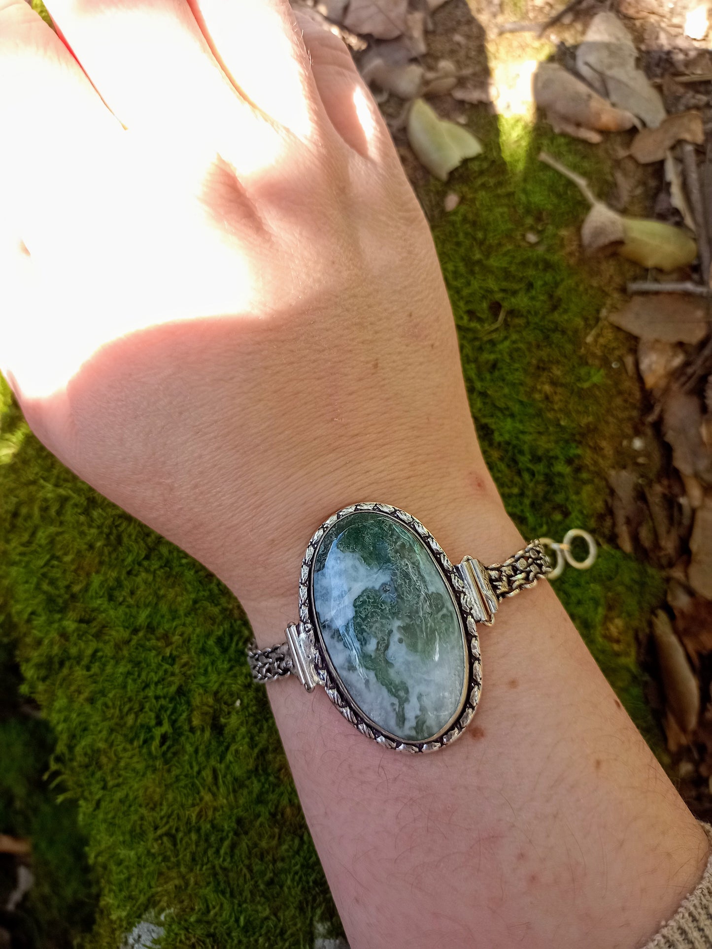 Bracelet en Agate Mousse