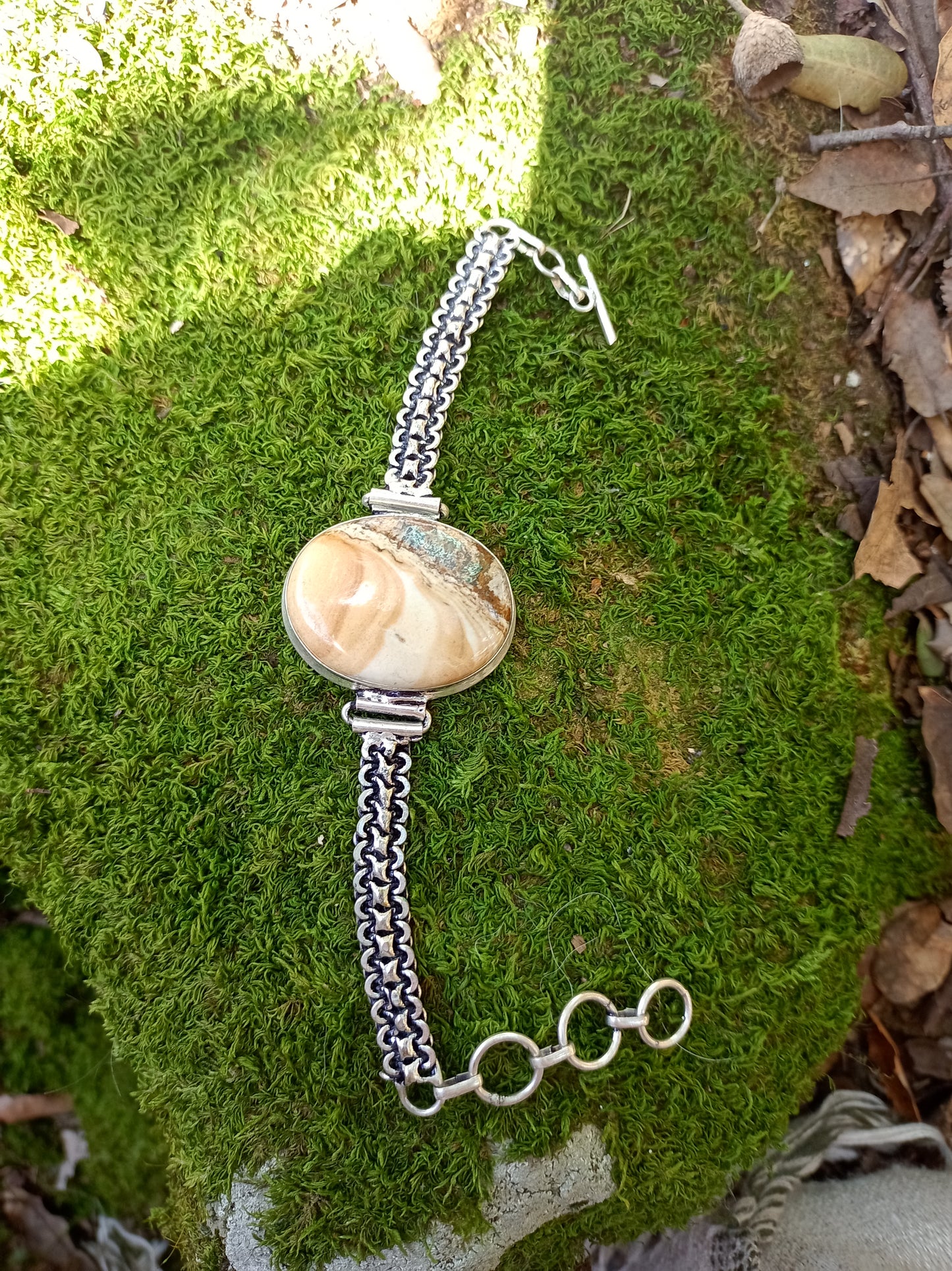 Bracelet en Jaspe Paysage