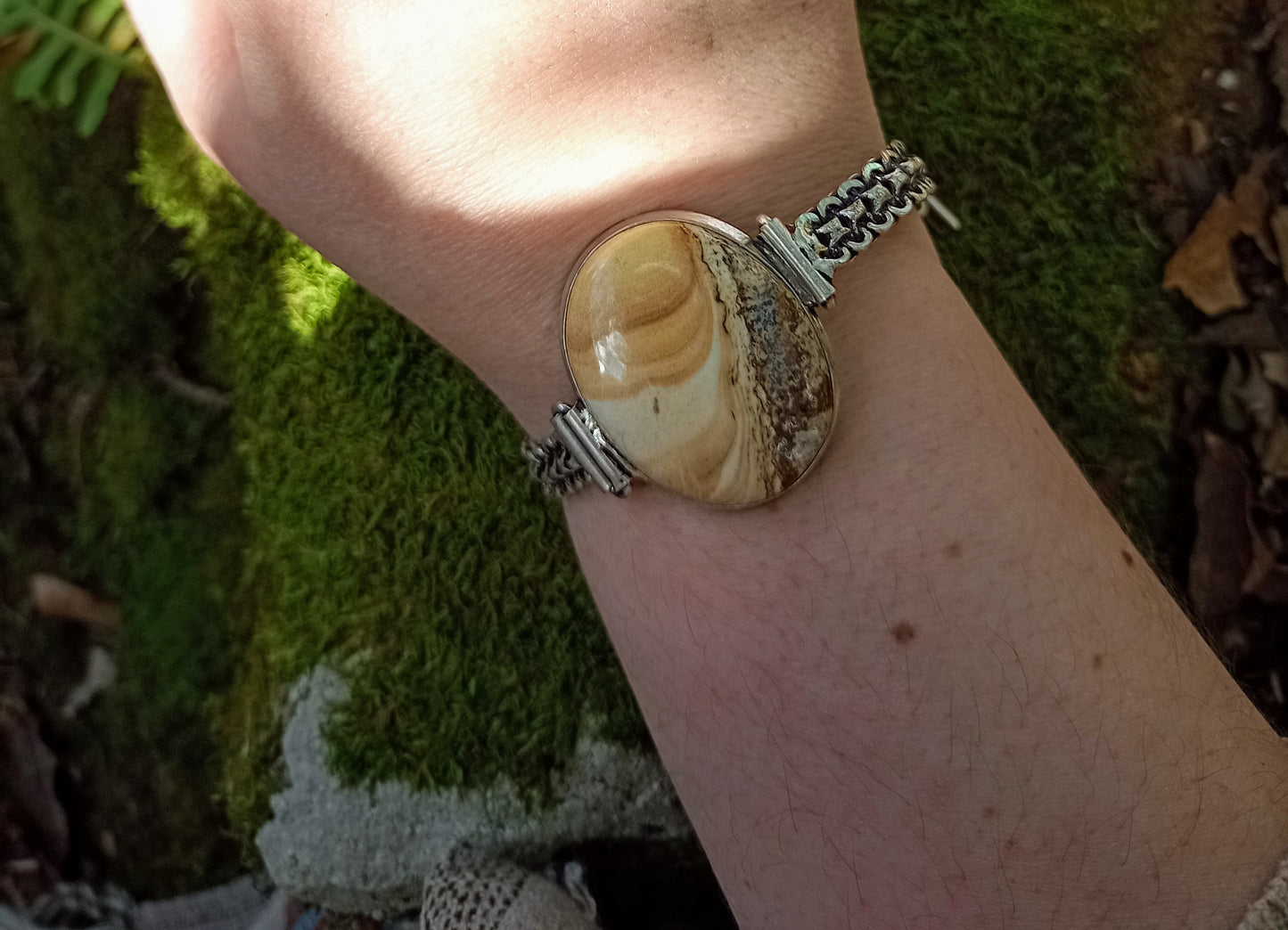 Bracelet en Jaspe Paysage
